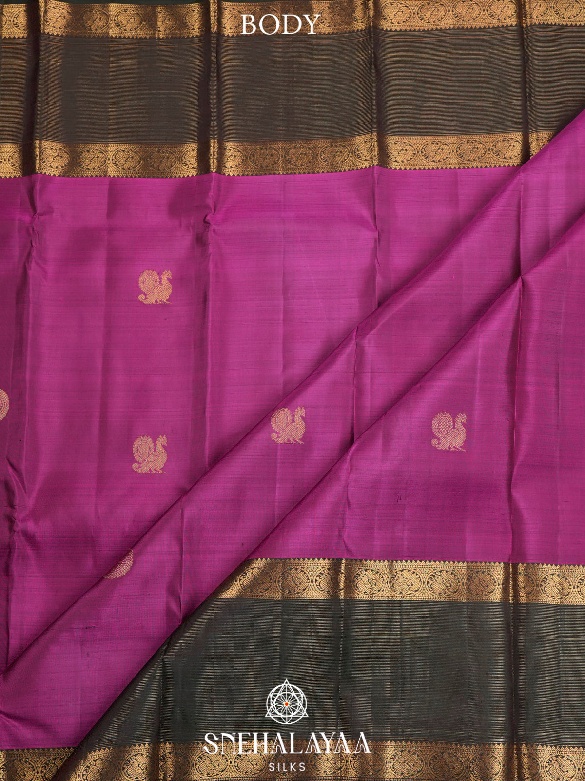 Magenta Pink Kanjivaram Silk Saree