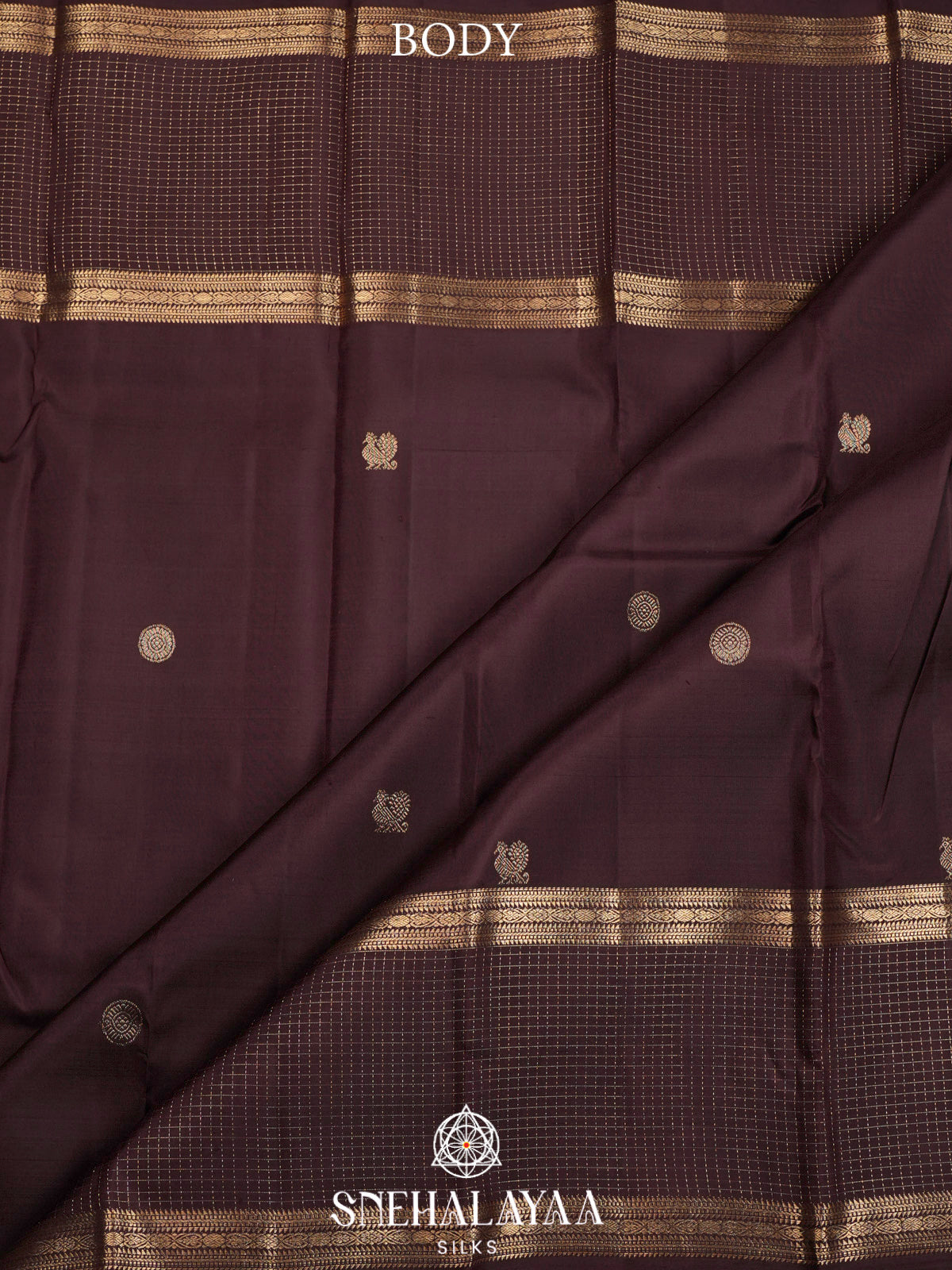 Coffee Brown Kanjivaram Silk Saree