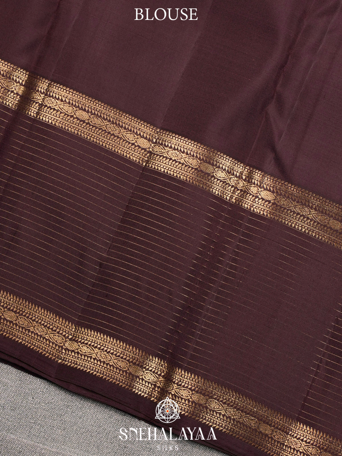 Coffee Brown Kanjivaram Silk Saree