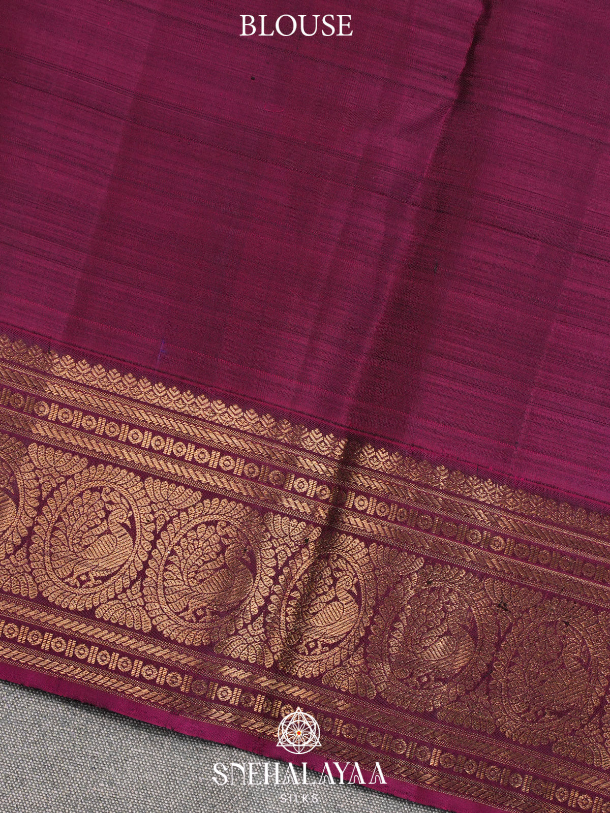 Peacock Blue Kanjivaram Silk Saree