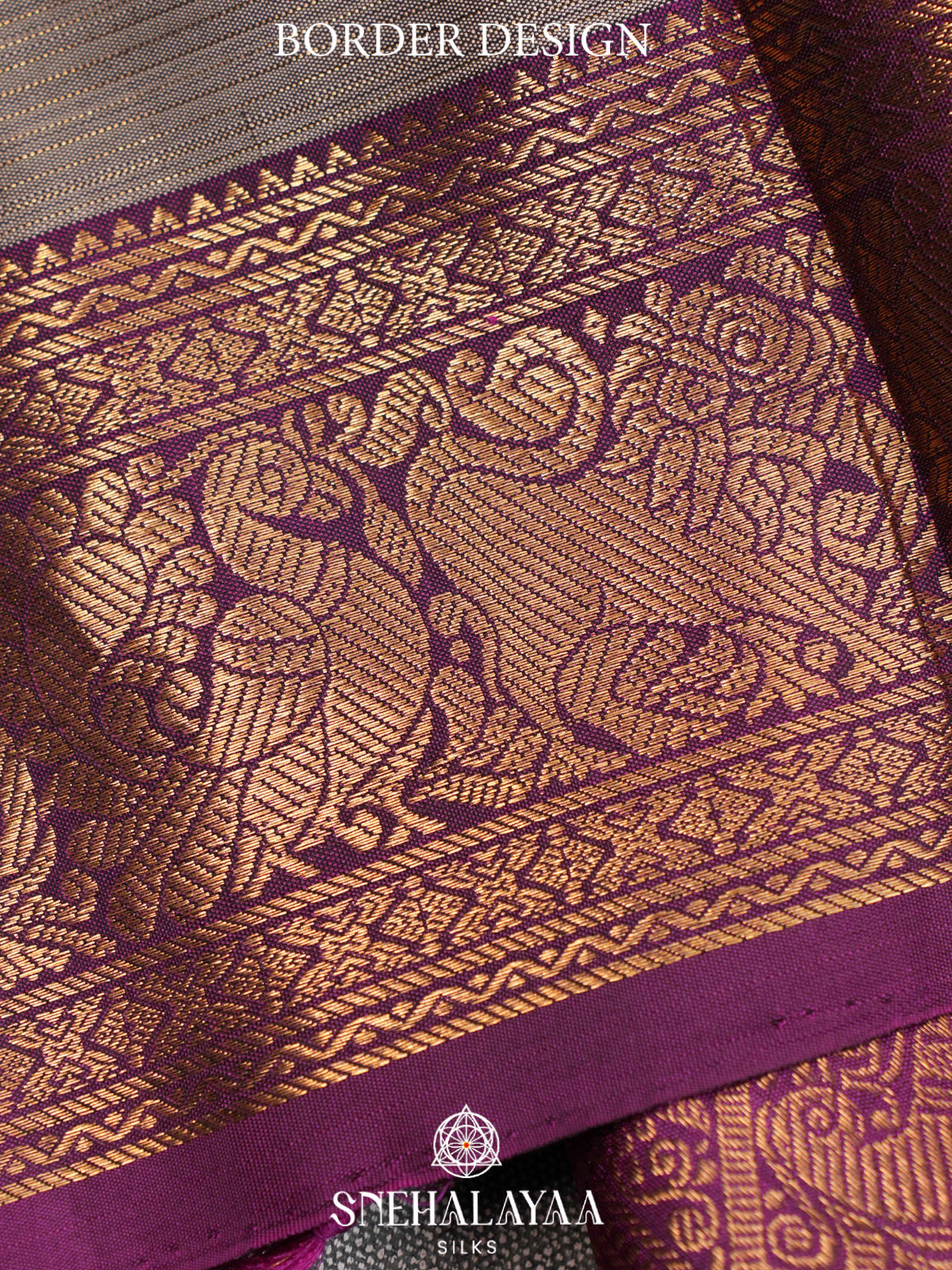 Grey Kanjivaram Silk Saree