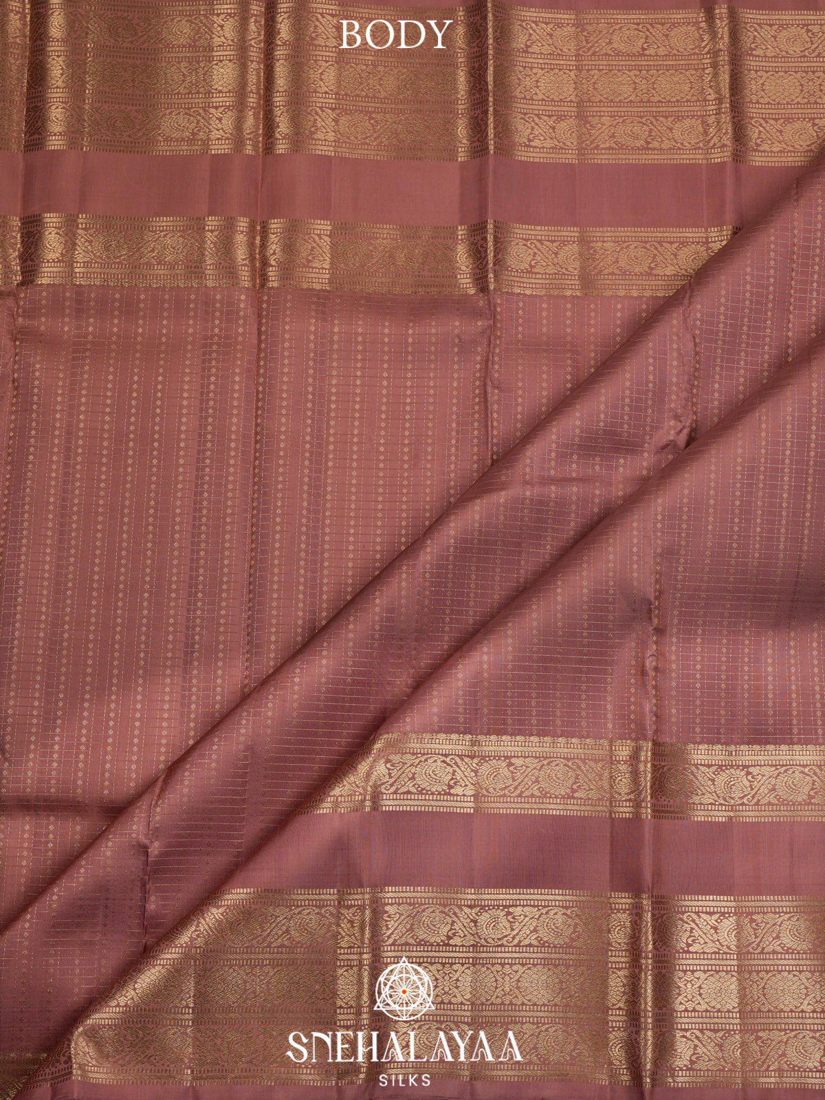 Brown Kanjivaram Silk Saree