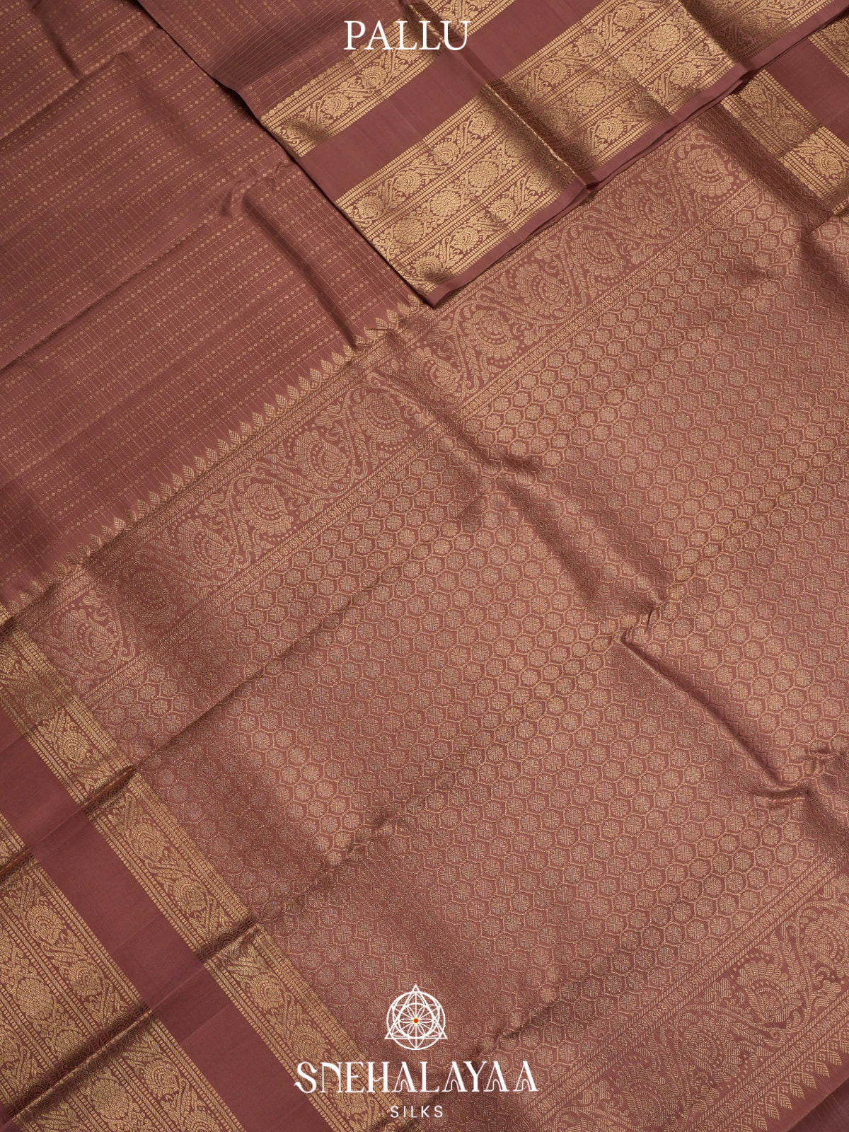 Brown Kanjivaram Silk Saree