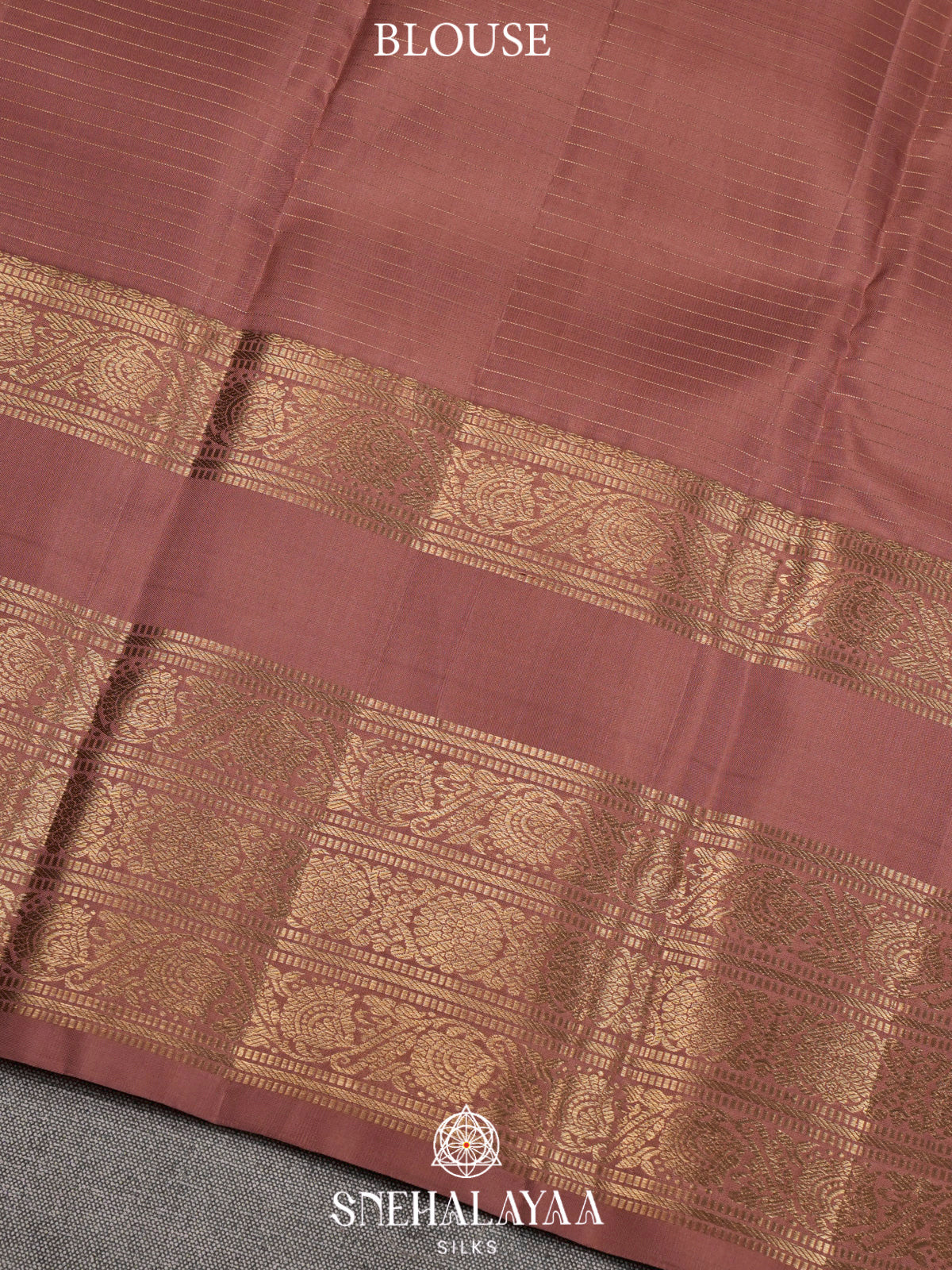 Brown Kanjivaram Silk Saree