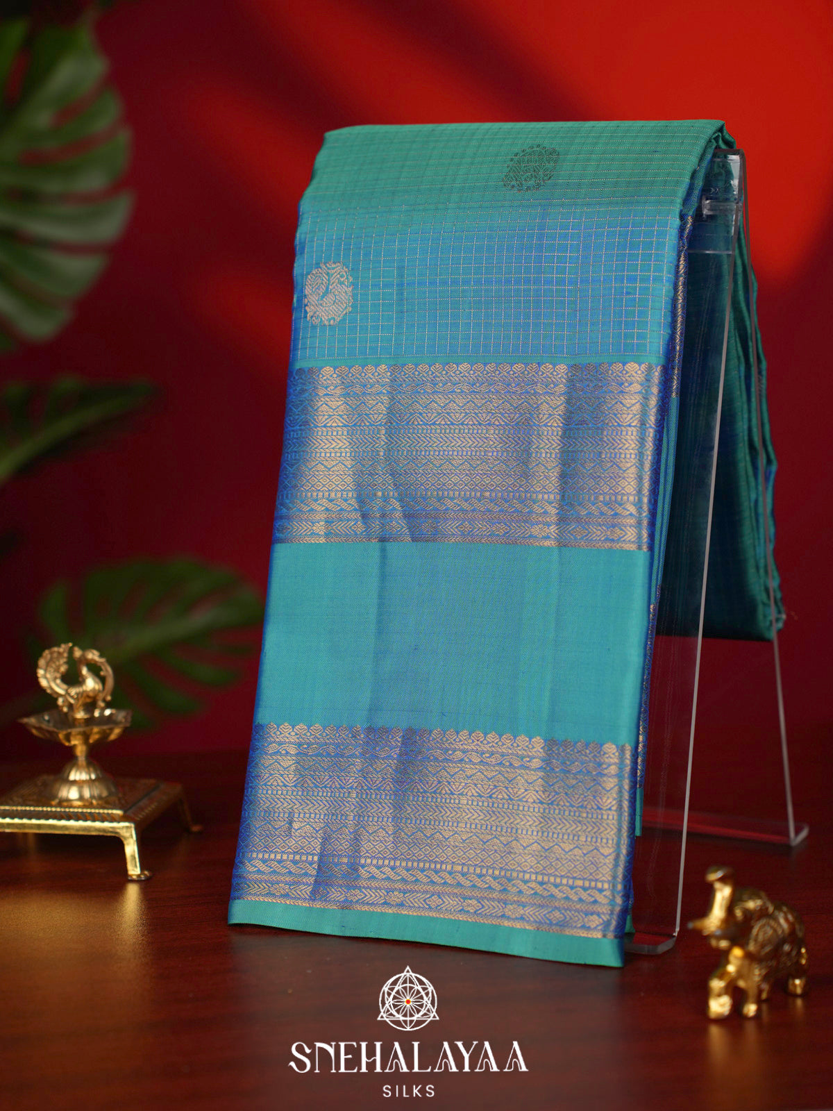 Blue Kanjivaram Silk Saree