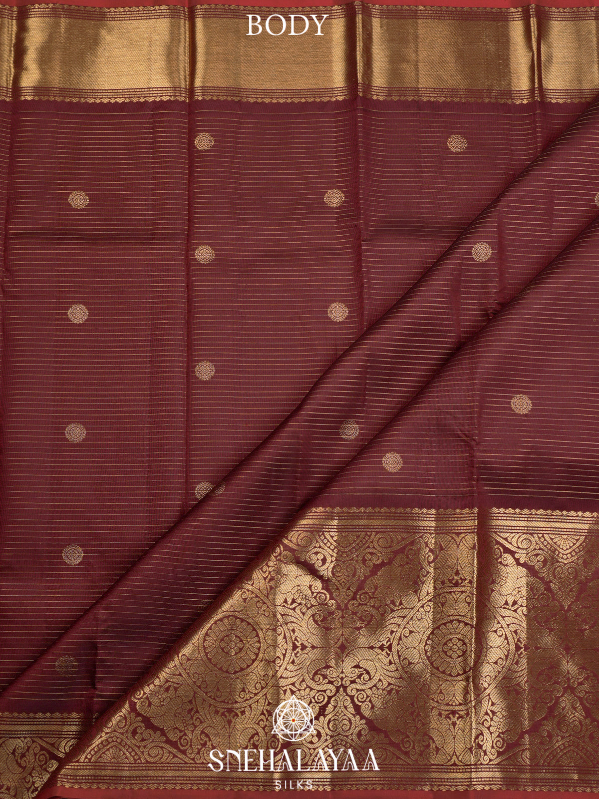 Coffee Brown Kanjivaram Silk Saree