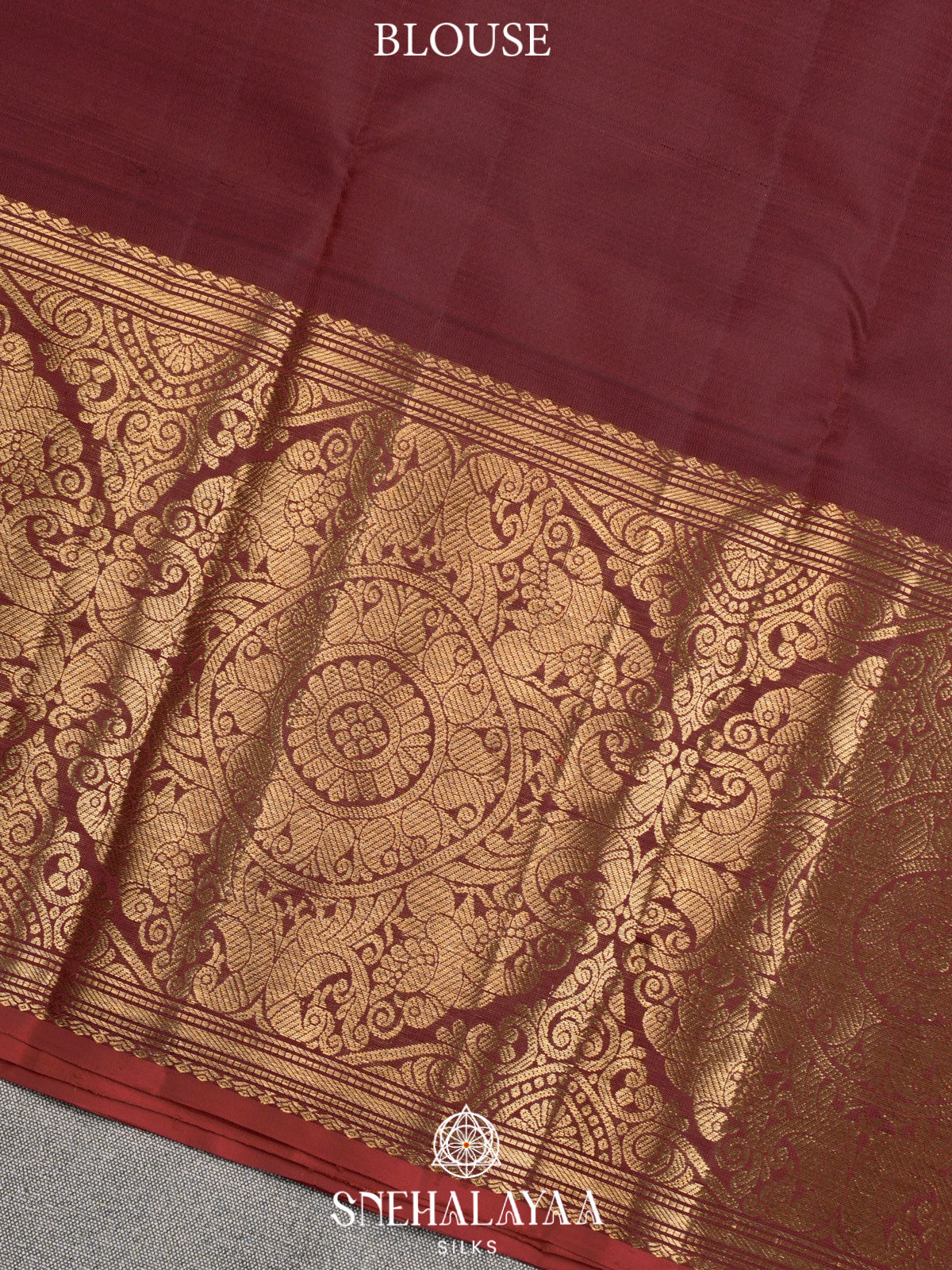 Coffee Brown Kanjivaram Silk Saree