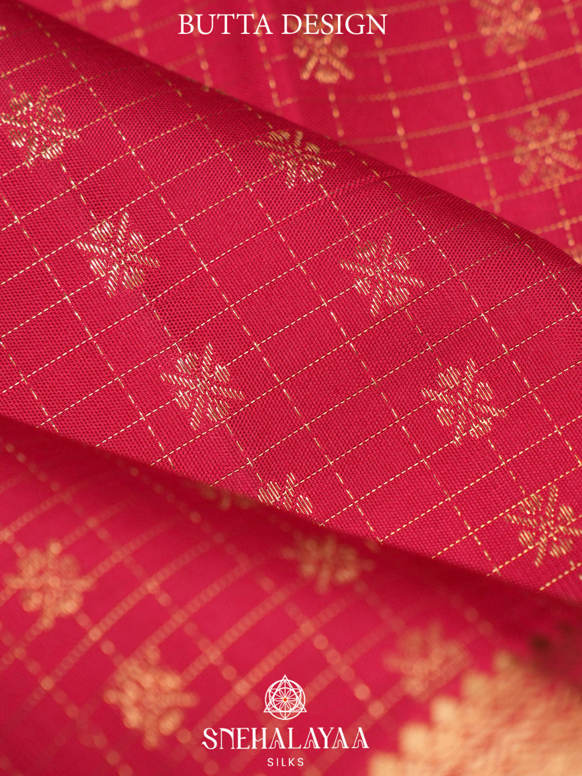 Ruby Red Kanjivaram Silk Saree