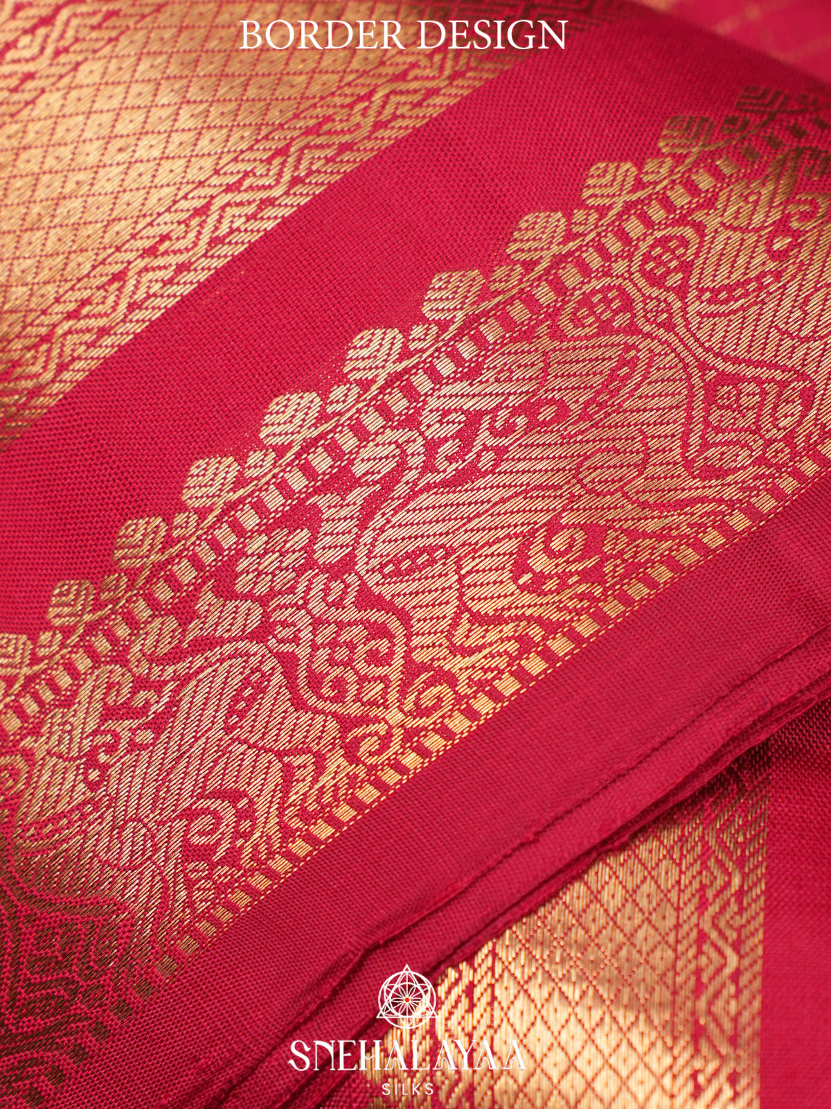 Ruby Red Kanjivaram Silk Saree