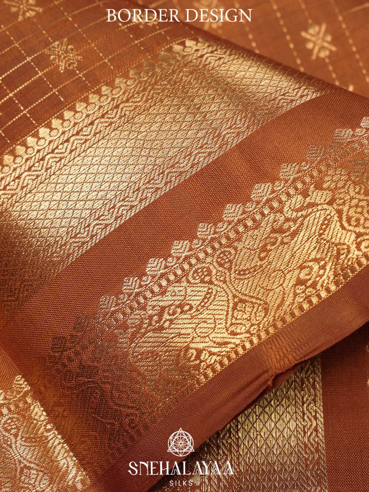 Brown Kanjivaram Silk Saree