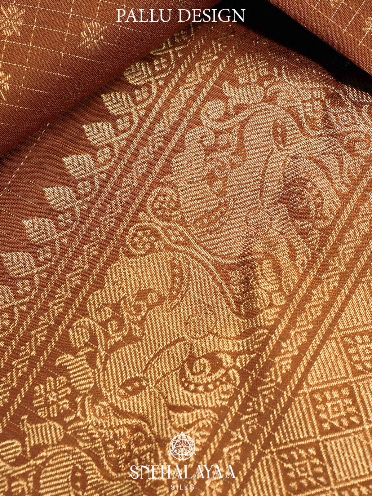 Brown Kanjivaram Silk Saree