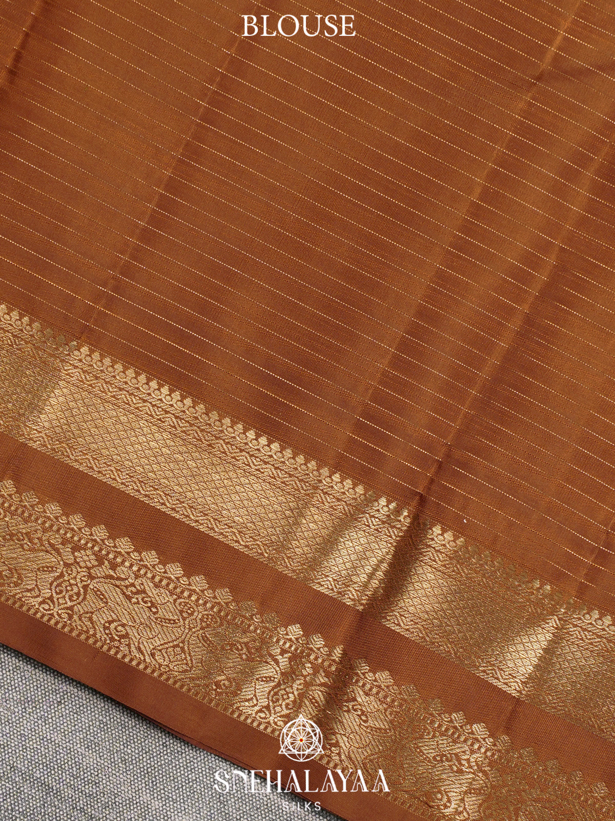 Brown Kanjivaram Silk Saree