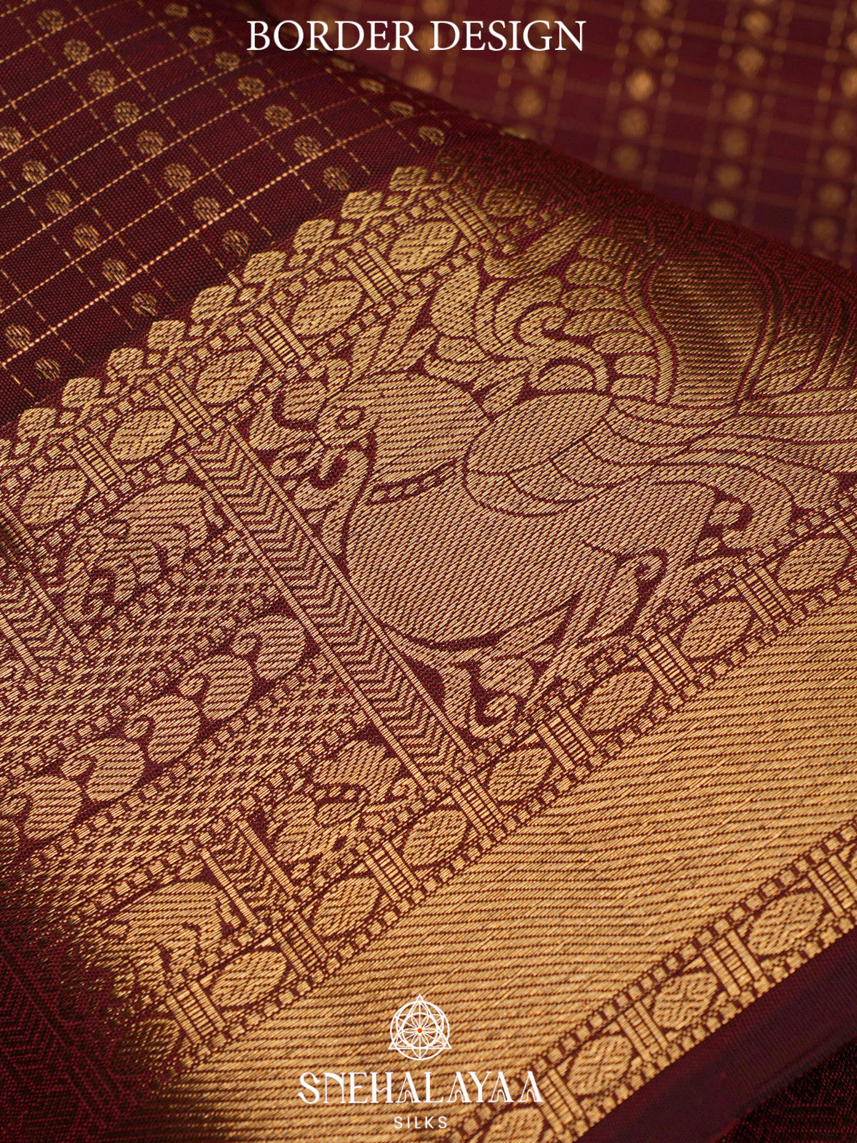 Maroon Kanjivaram Silk Saree