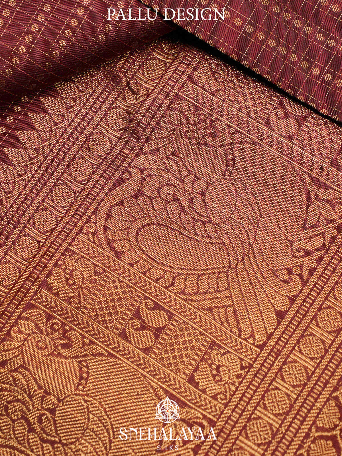 Maroon Kanjivaram Silk Saree