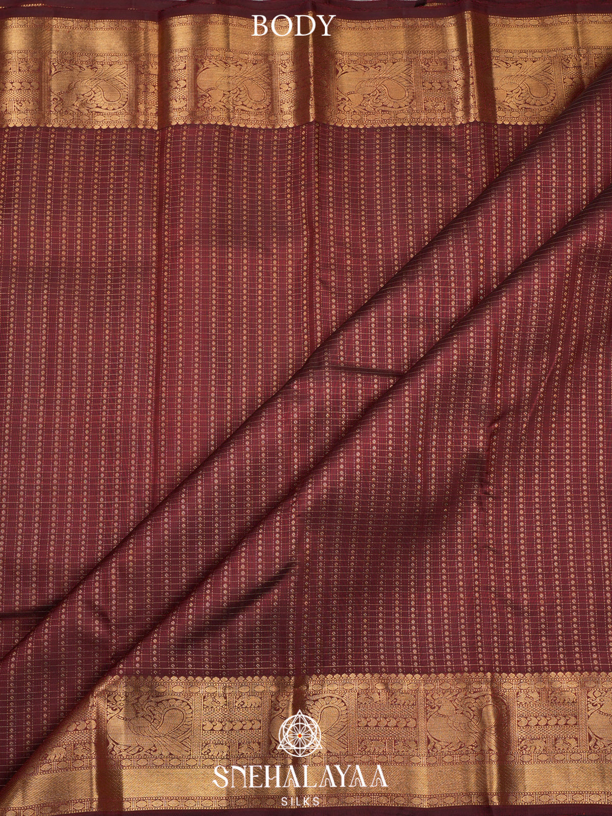 Maroon Kanjivaram Silk Saree