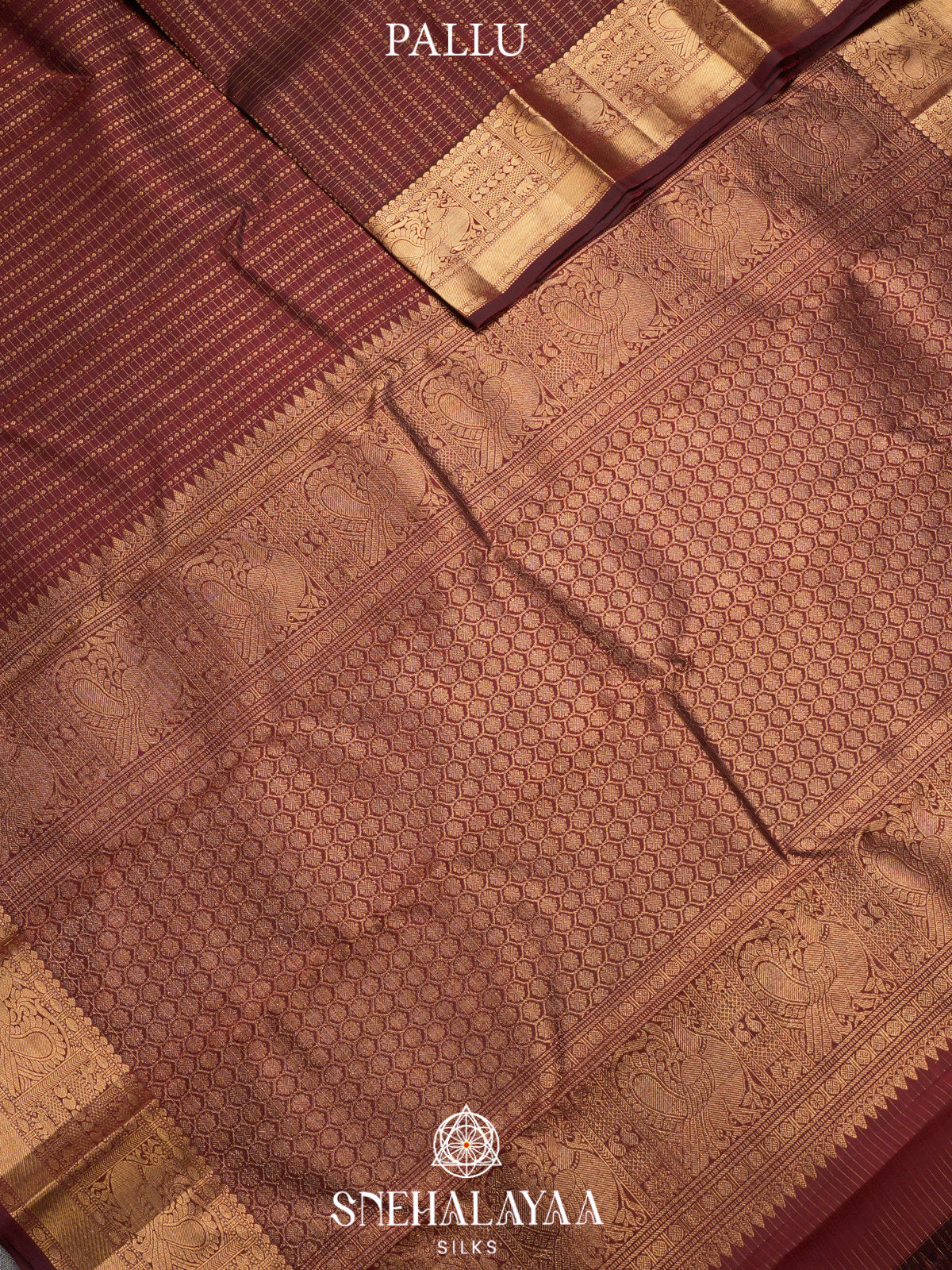 Maroon Kanjivaram Silk Saree