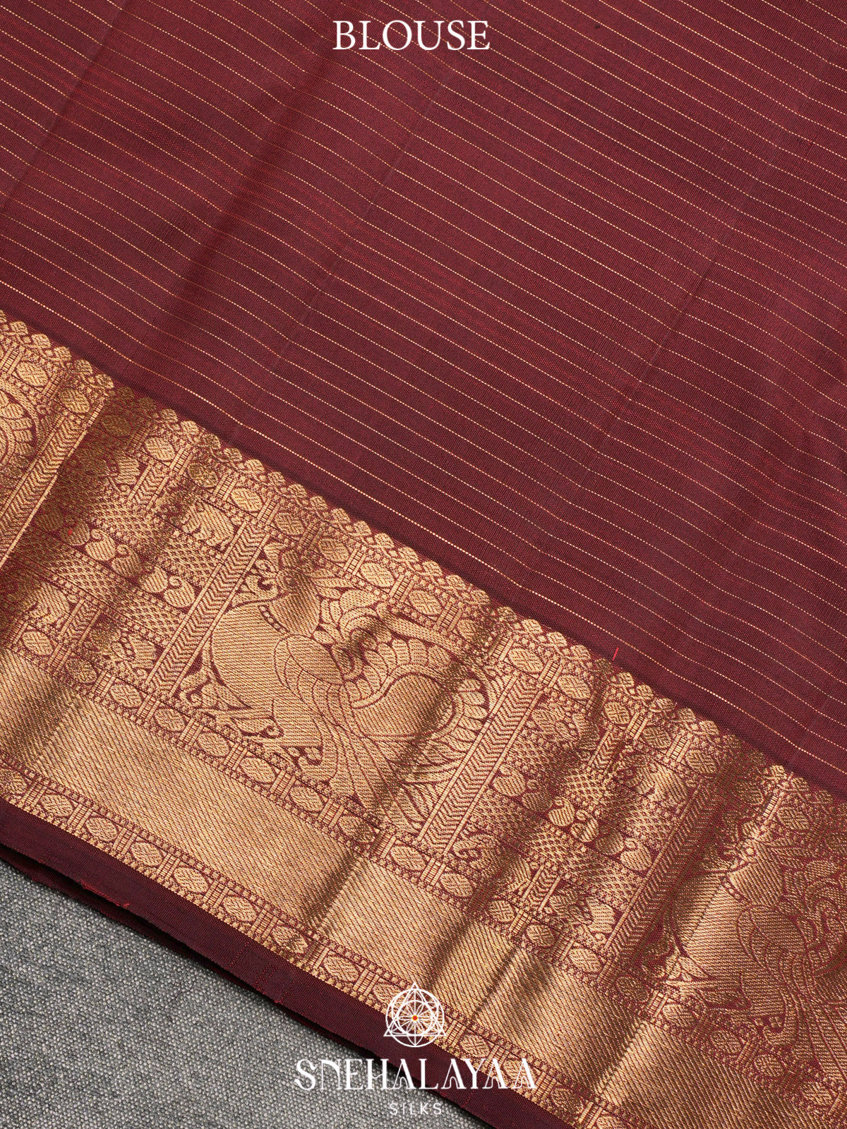 Maroon Kanjivaram Silk Saree