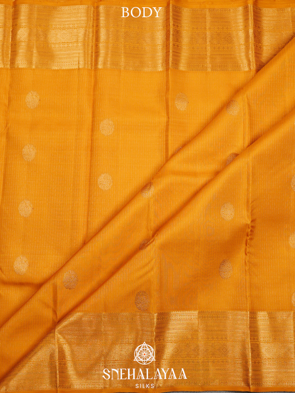 Mango Yellow Kanjivaram Silk Saree