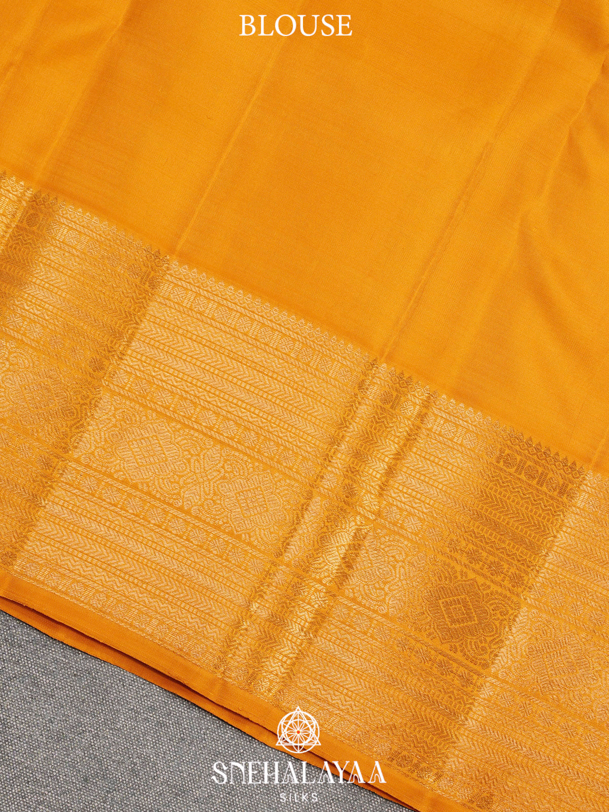 Mango Yellow Kanjivaram Silk Saree
