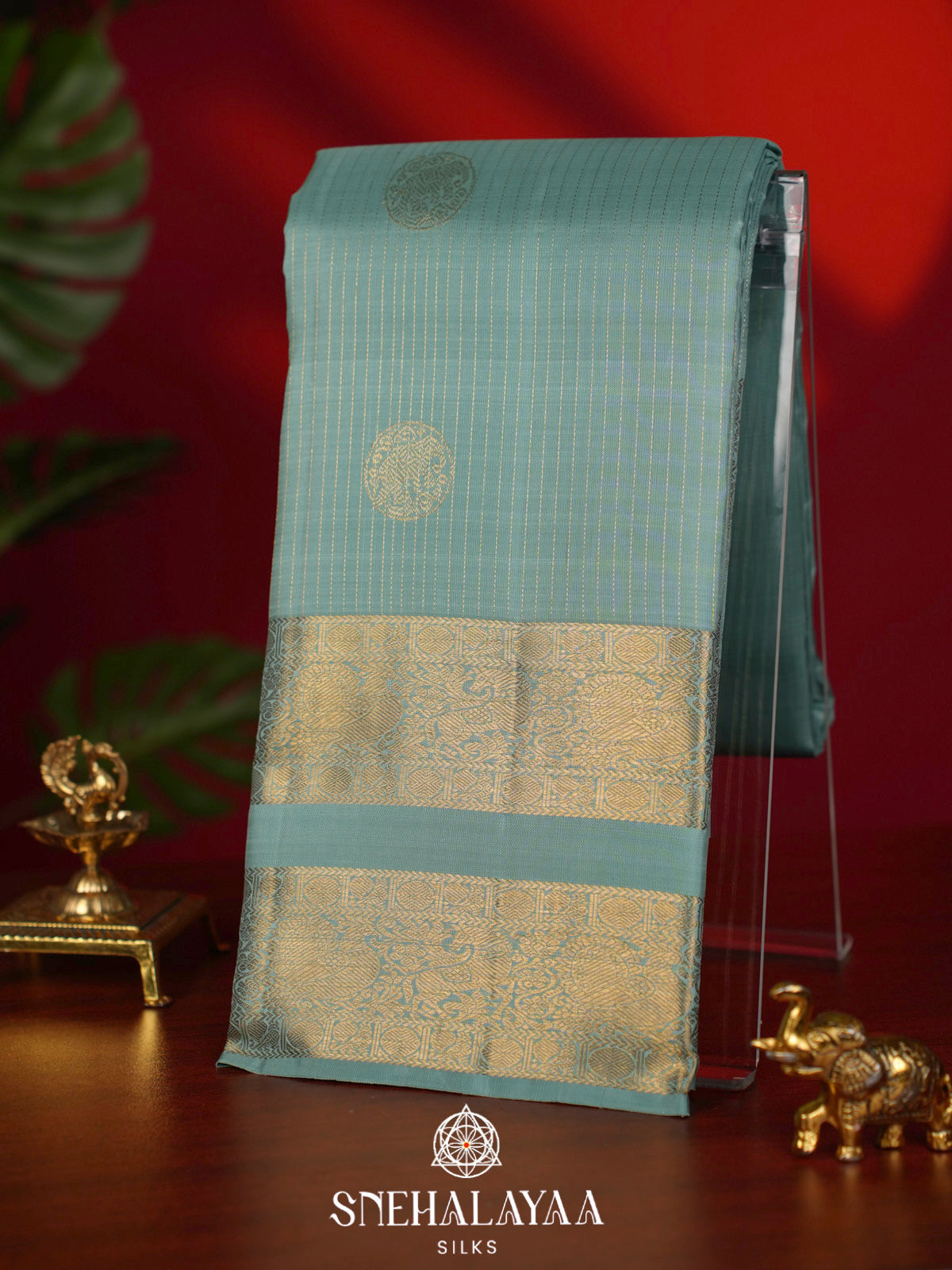 Blue Kanjivaram Silk Saree