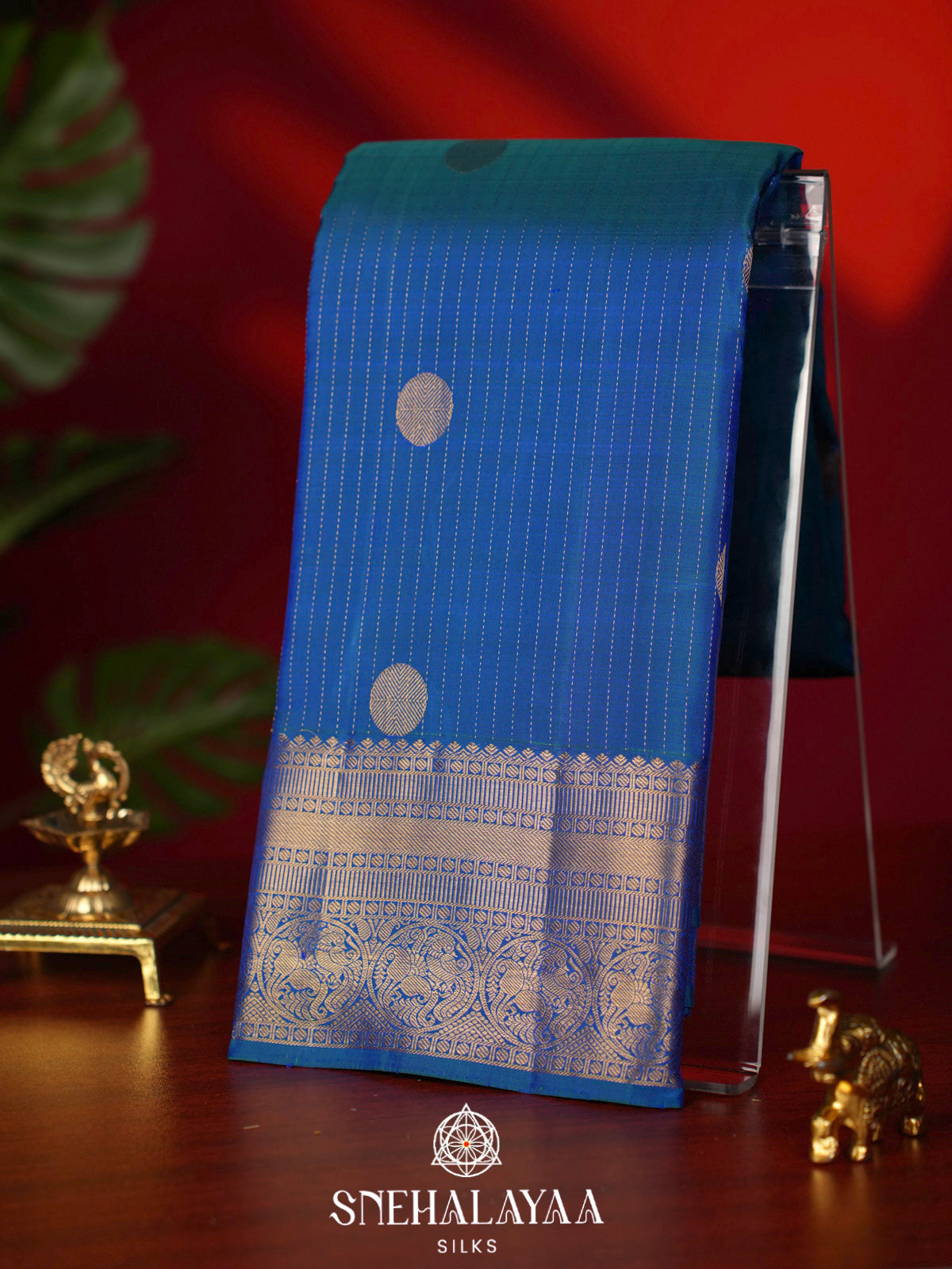 Blue Kanjivaram Silk Saree