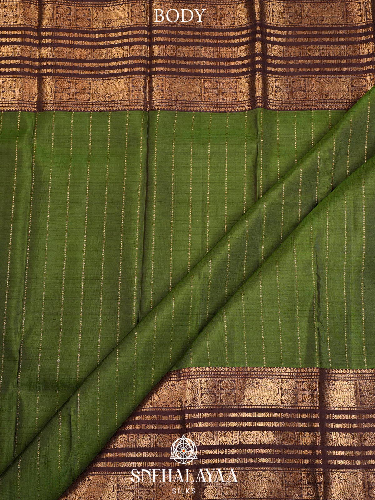 Emerald Green Kanjivaram Silk Saree