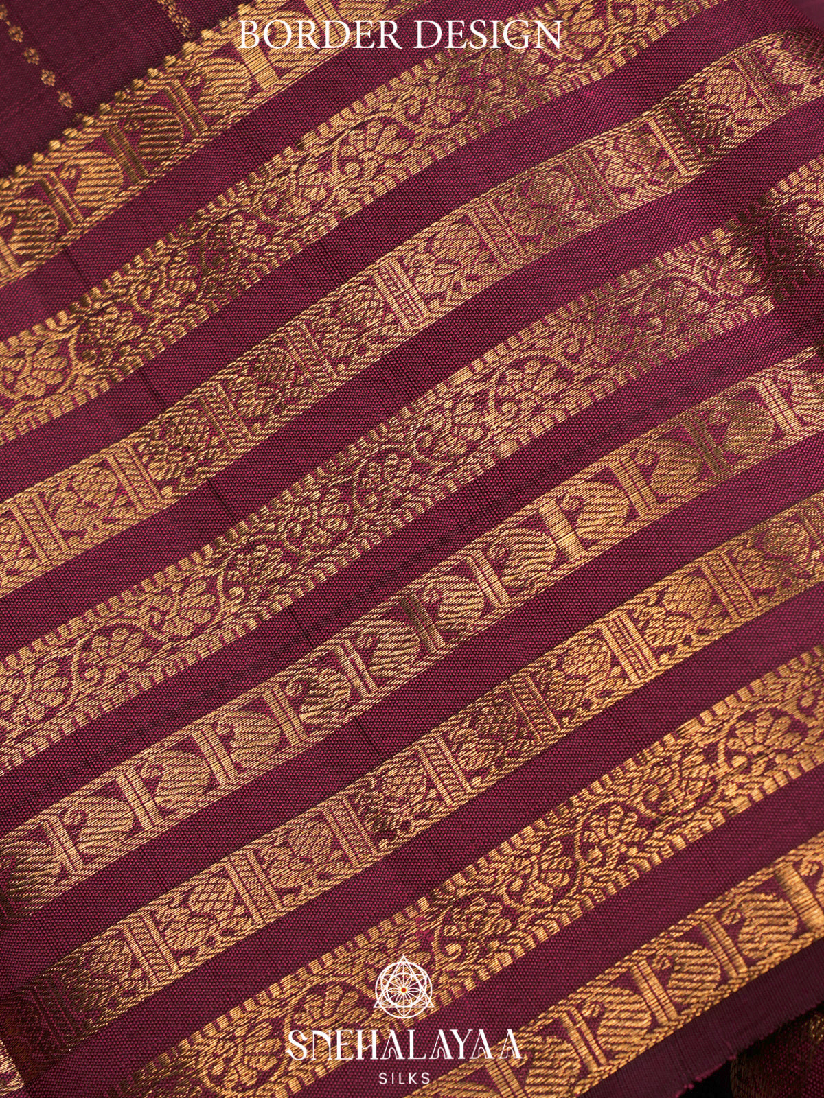 Maroon Kanjivaram Silk Saree