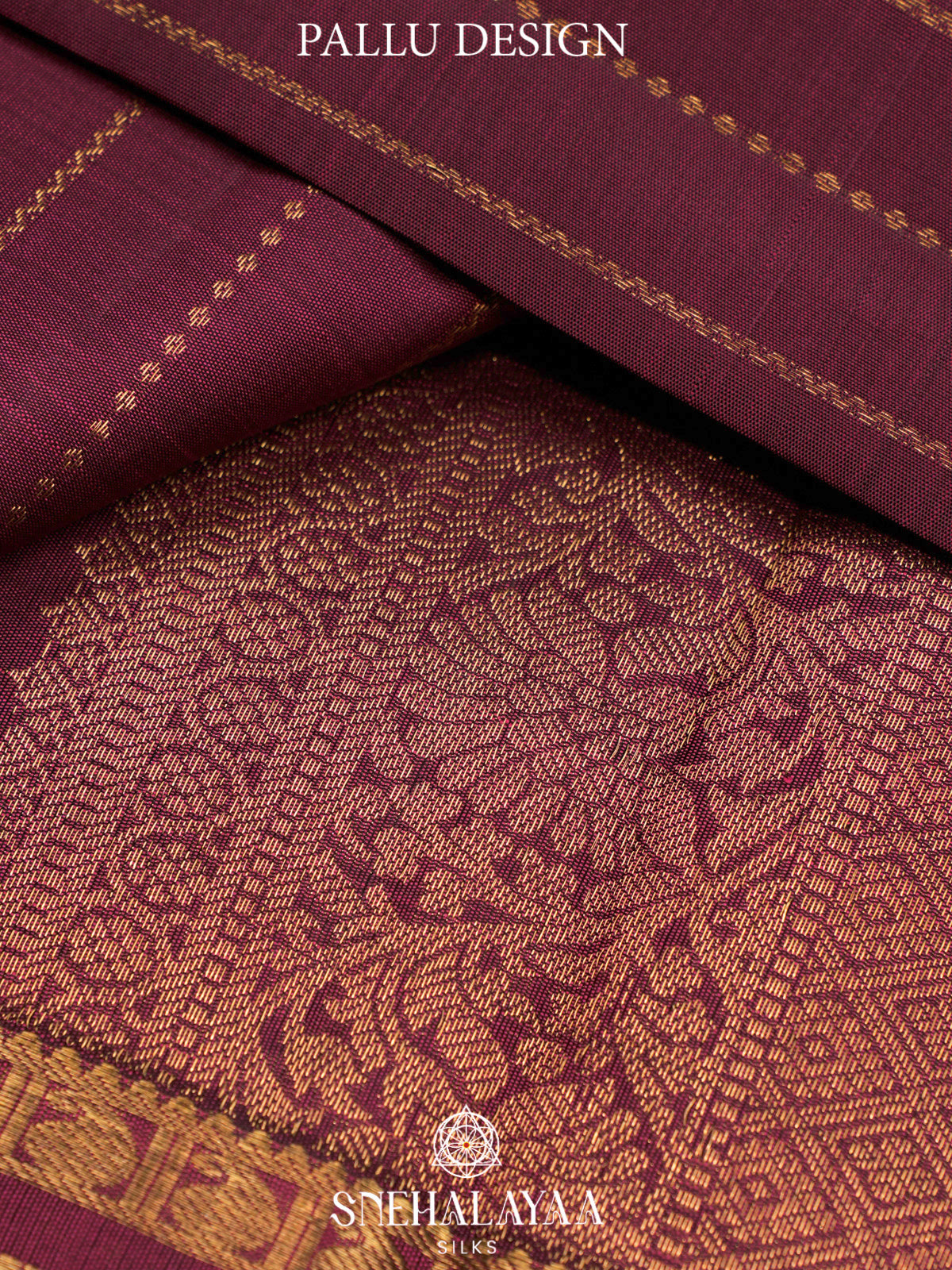 Maroon Kanjivaram Silk Saree