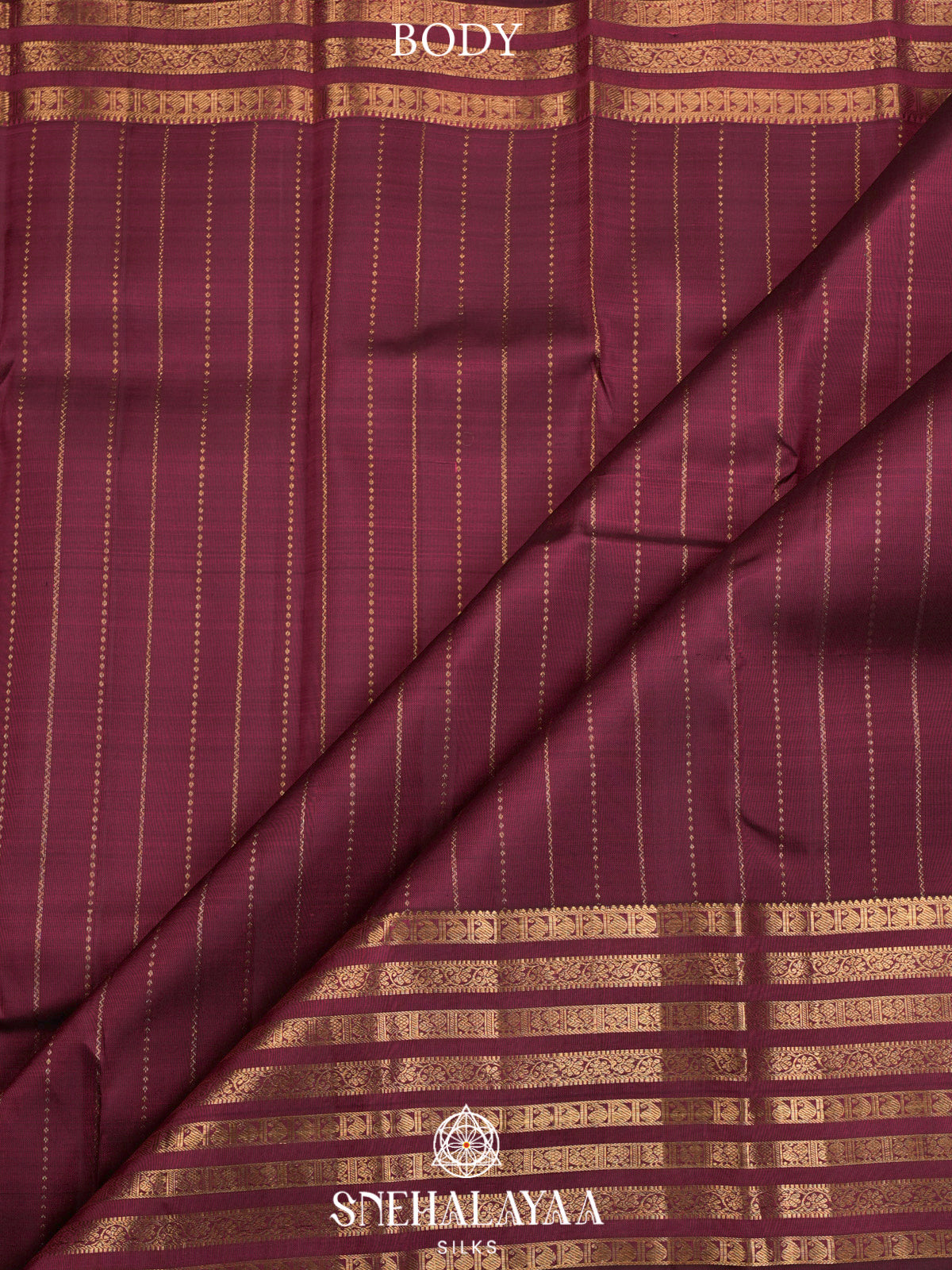 Maroon Kanjivaram Silk Saree