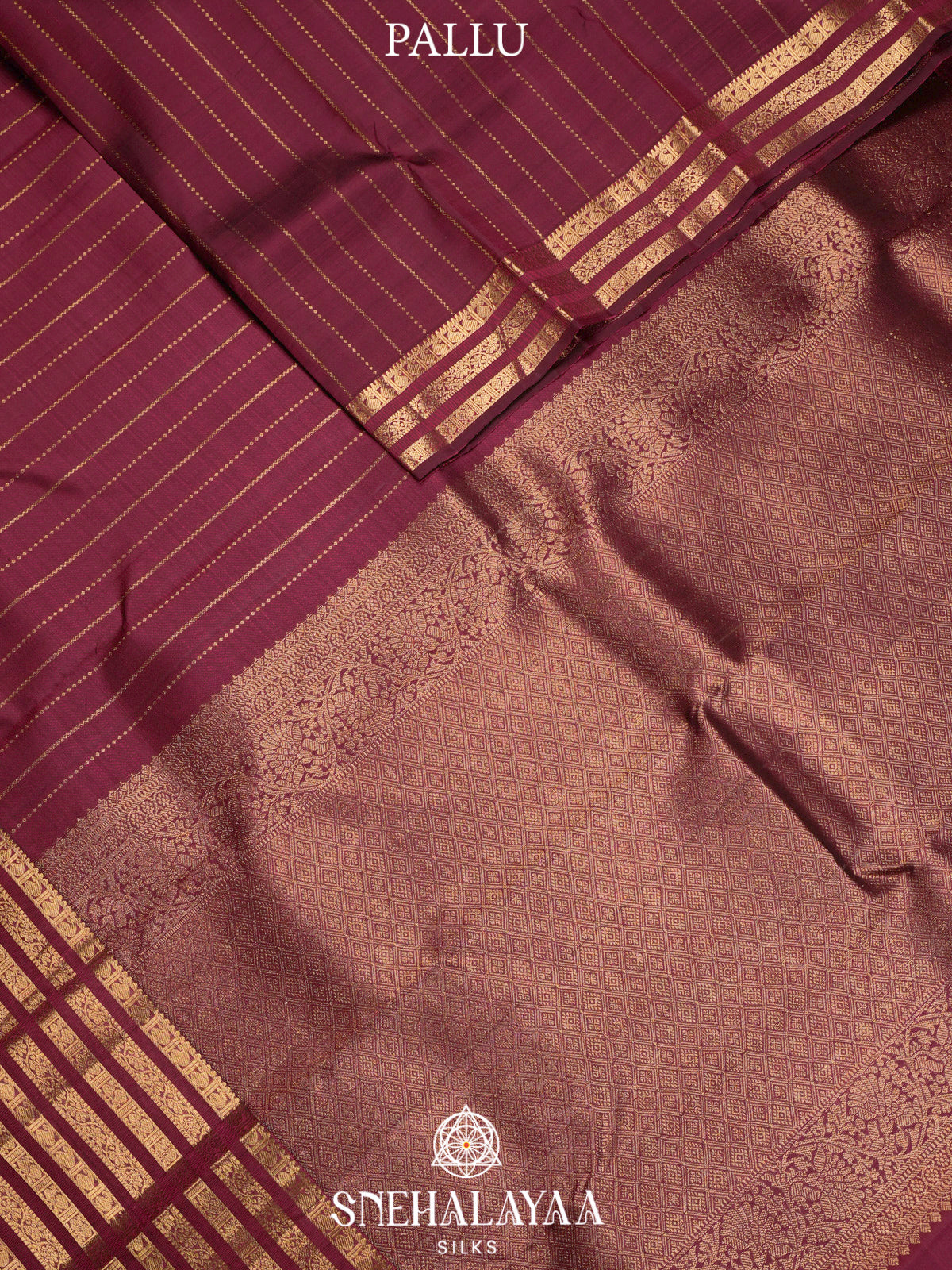Maroon Kanjivaram Silk Saree