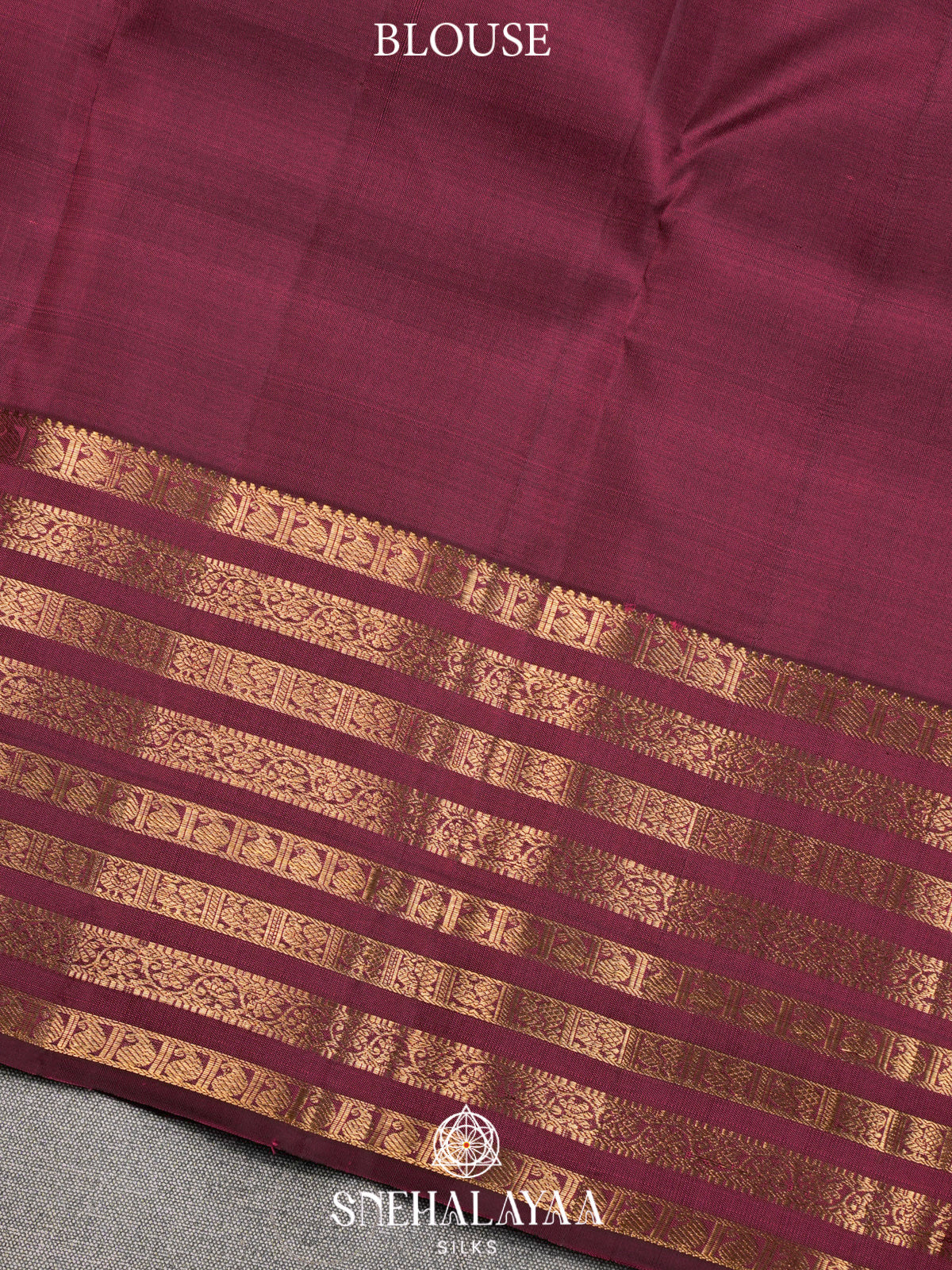 Maroon Kanjivaram Silk Saree