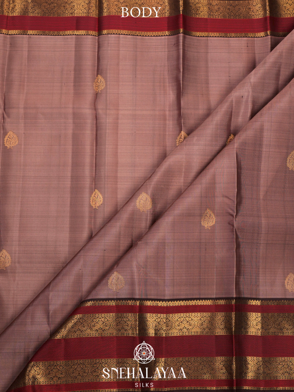 Pale Peach Kanjivaram Silk Saree