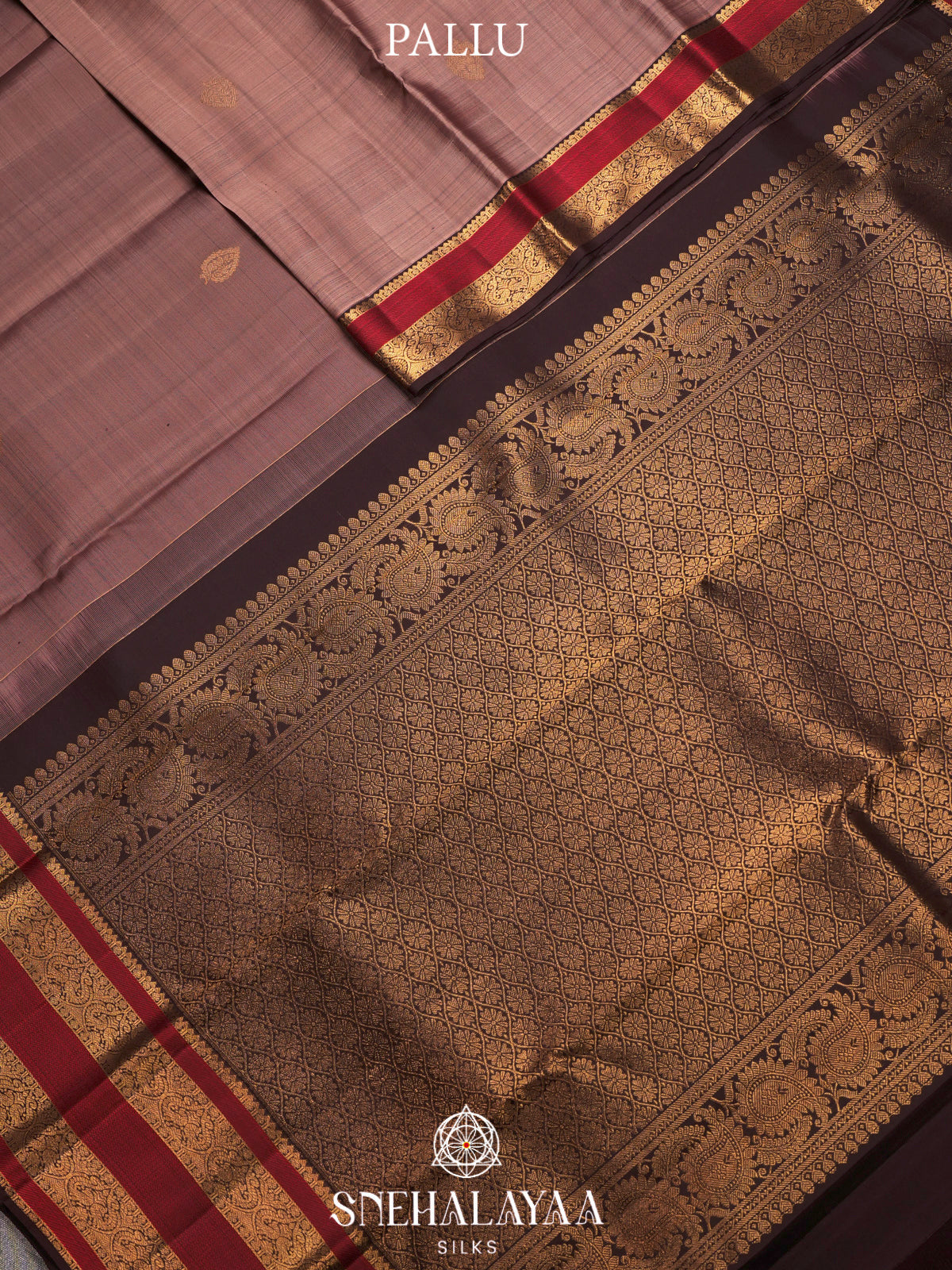 Pale Peach Kanjivaram Silk Saree