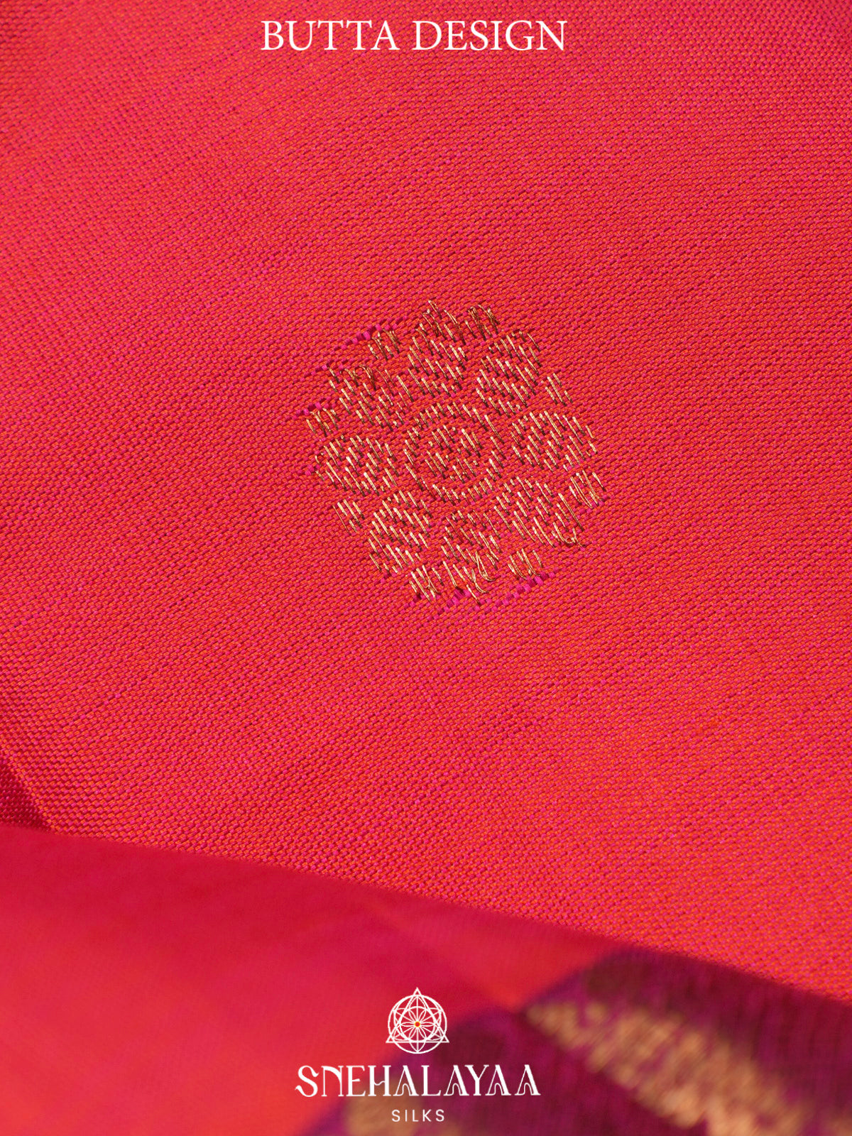 Ruby Red Kanjivaram Silk Saree