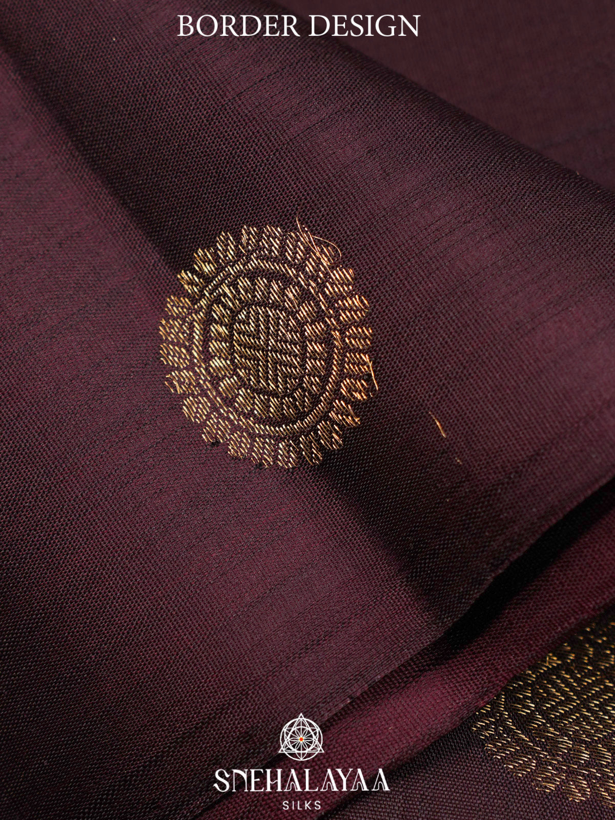 Burnt Orange Kanjivaram Silk Saree