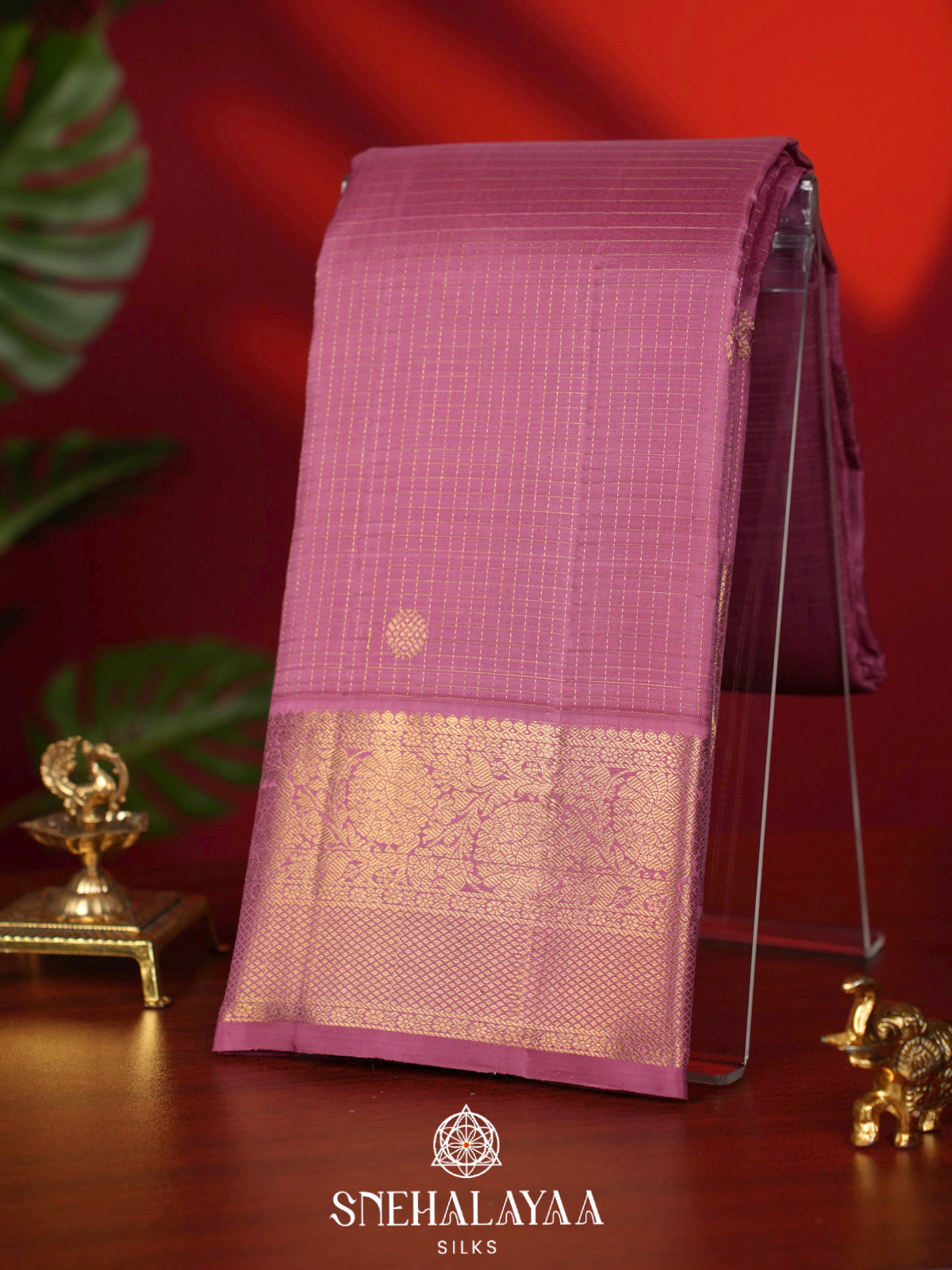 Pink Kanjivaram Silk Saree