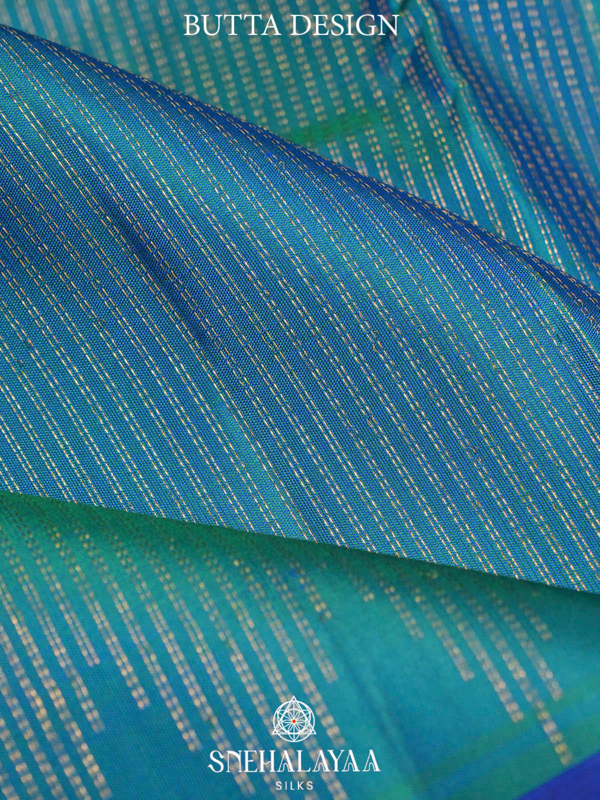 Teal Blue Kanjivaram Silk Saree