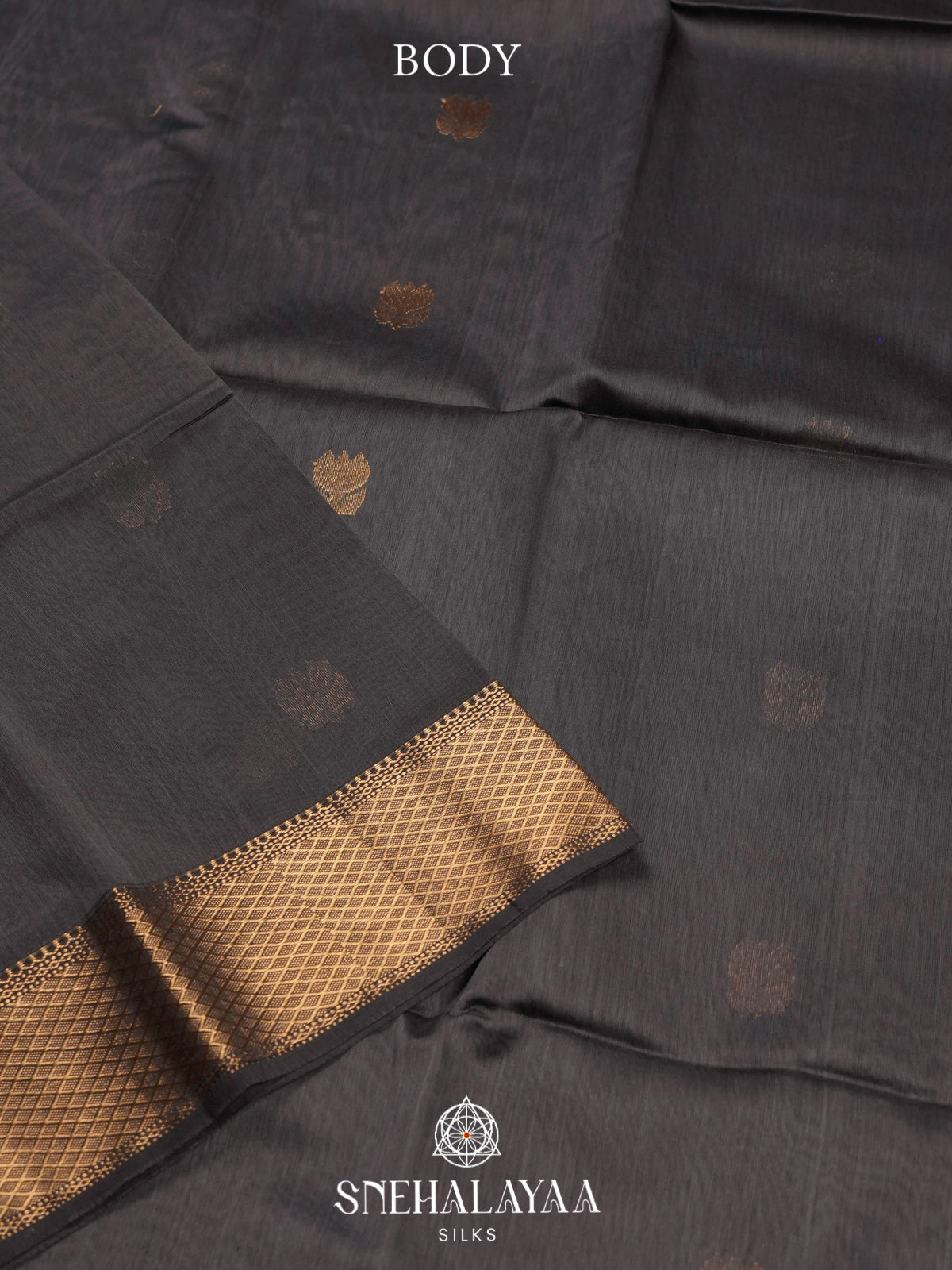 Grey Maheshwari Silk Cotton Saree