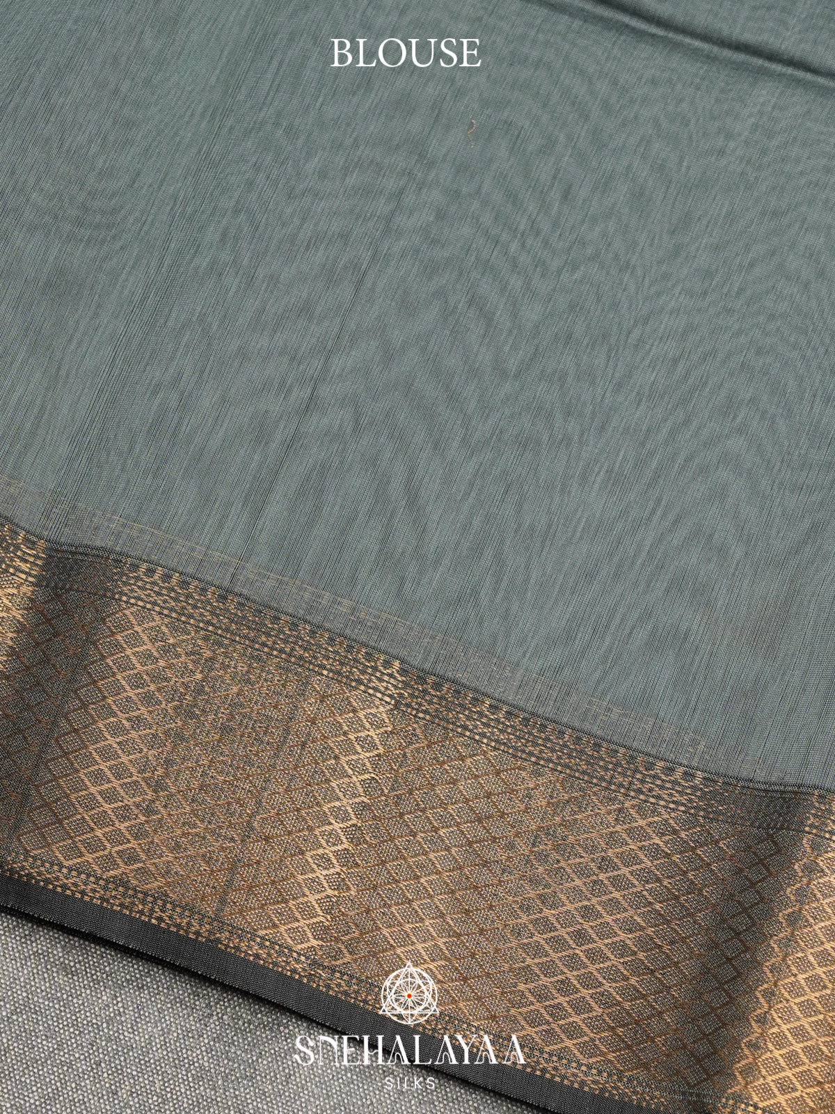 Grey Maheshwari Silk Cotton Saree