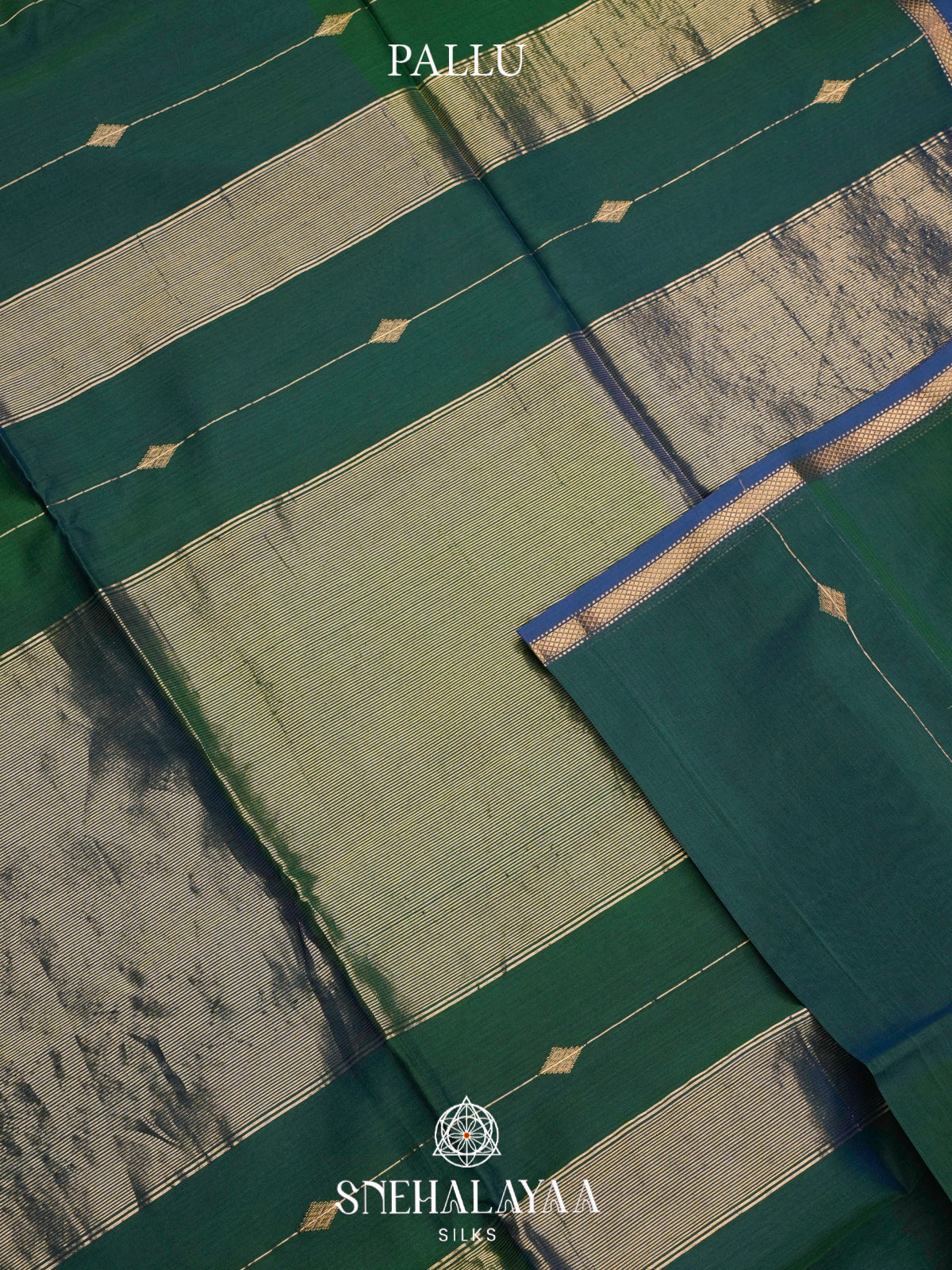 Green Maheshwari Silk Cotton Saree