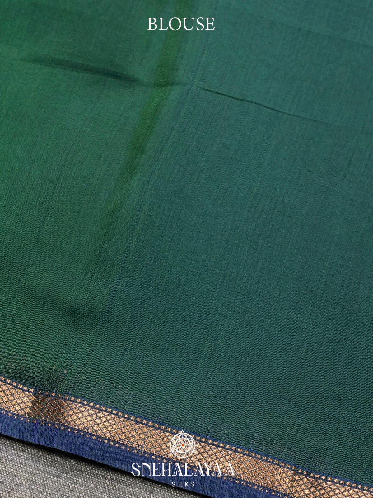 Green Maheshwari Silk Cotton Saree