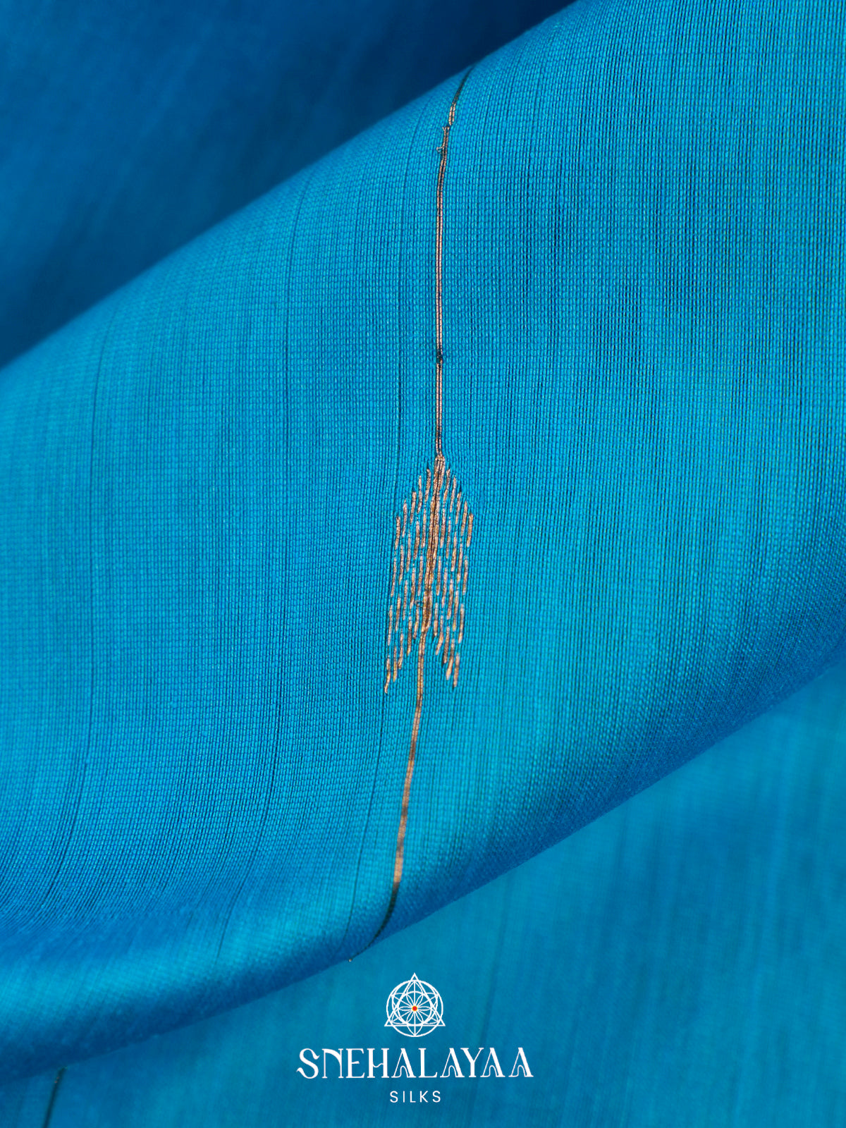 Sky Blue Maheshwari Silk Cotton Saree