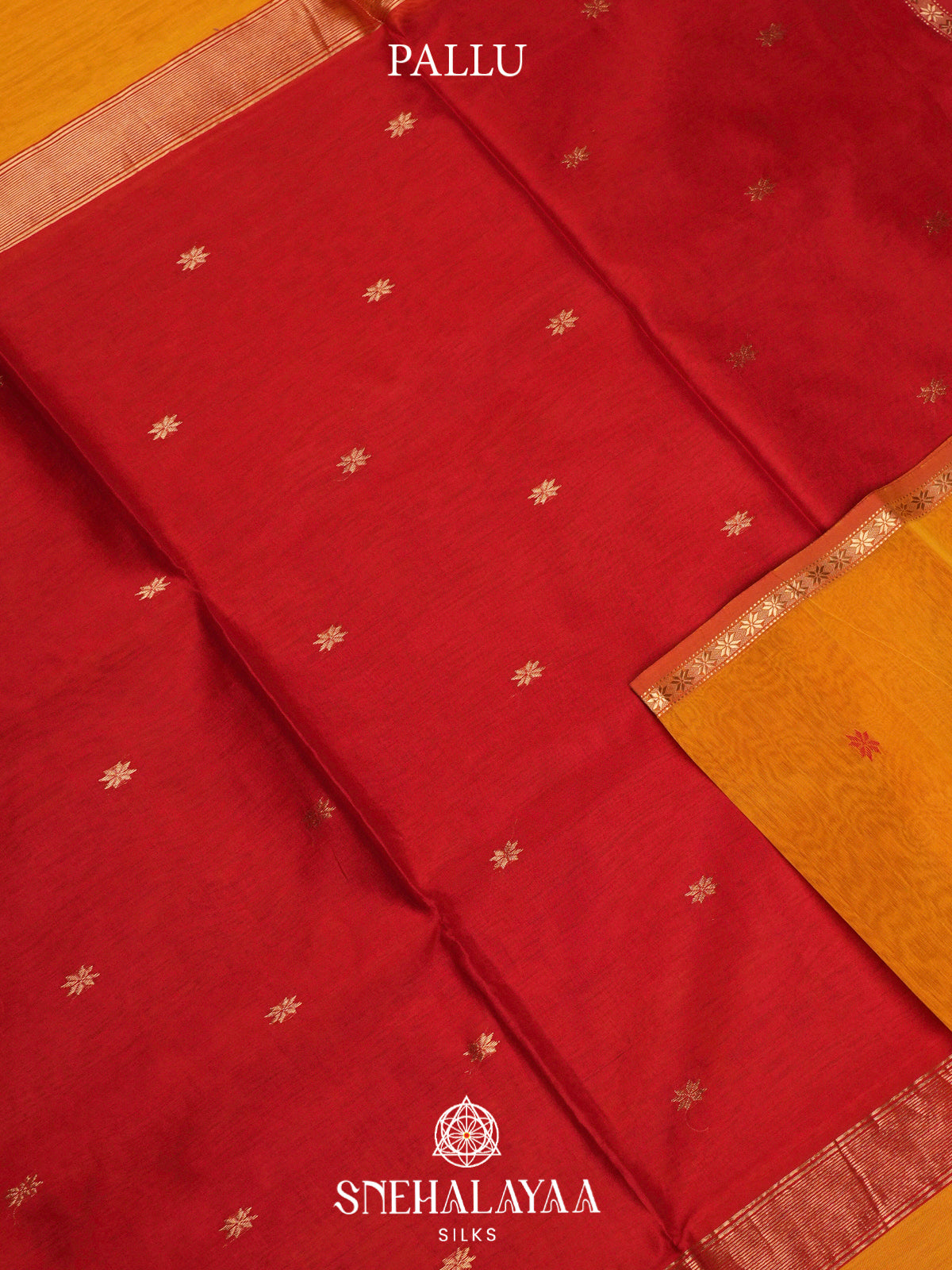 Mustard Yellow Maheshwari Silk Cotton Saree