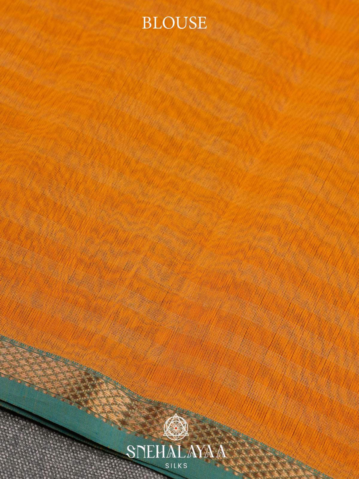 Yellow Checked Maheshwari Silk Cotton Saree