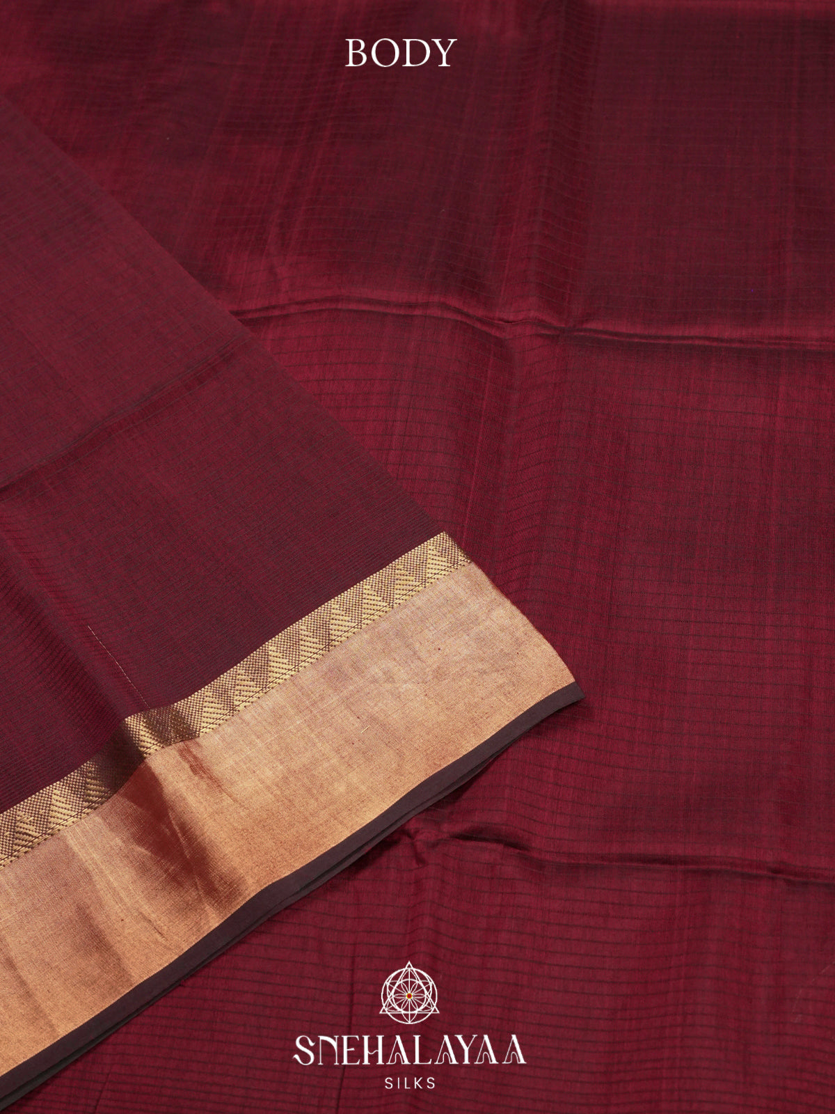 Maroon Maheshwari Silk Cotton Saree