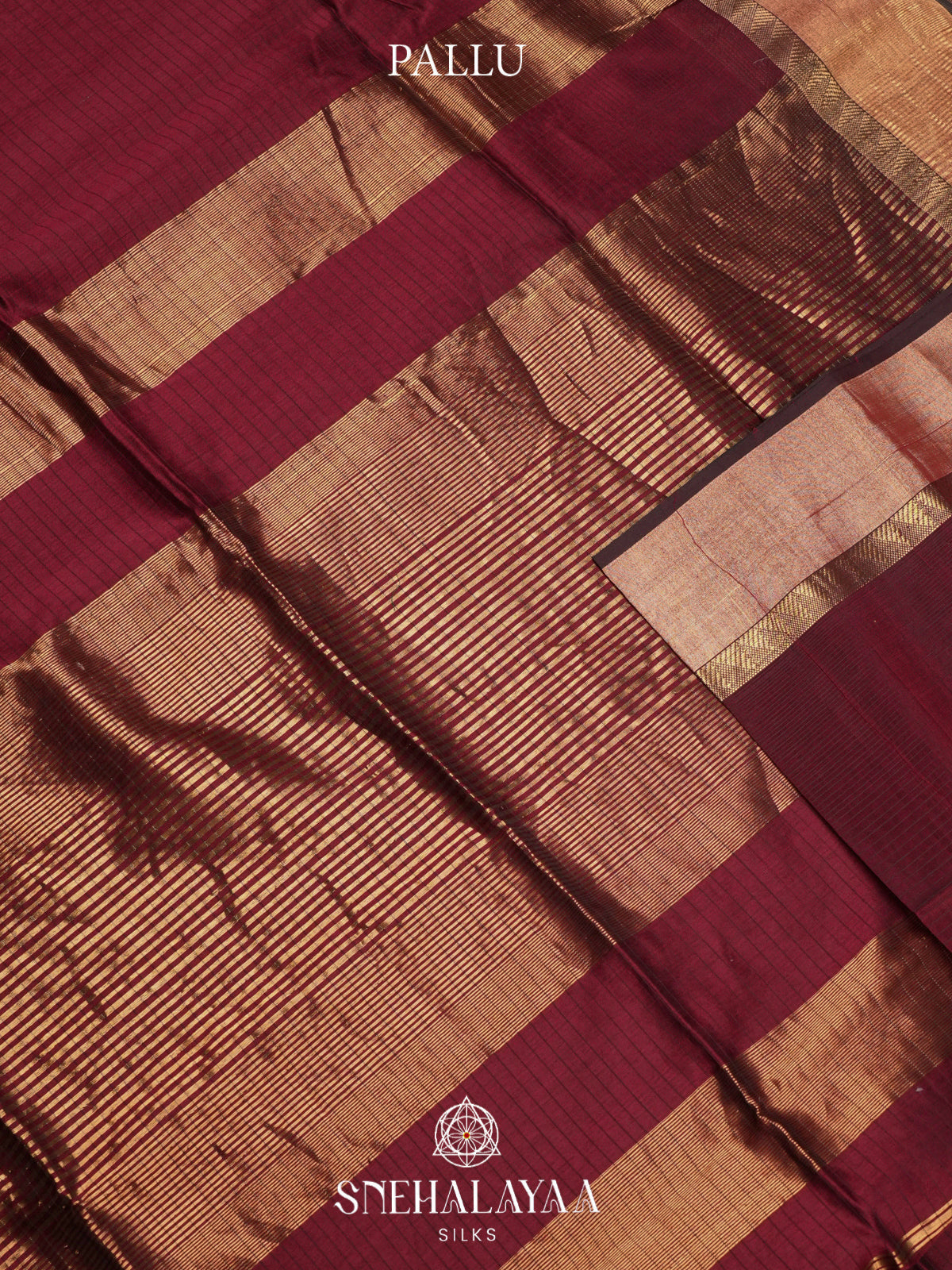 Maroon Maheshwari Silk Cotton Saree