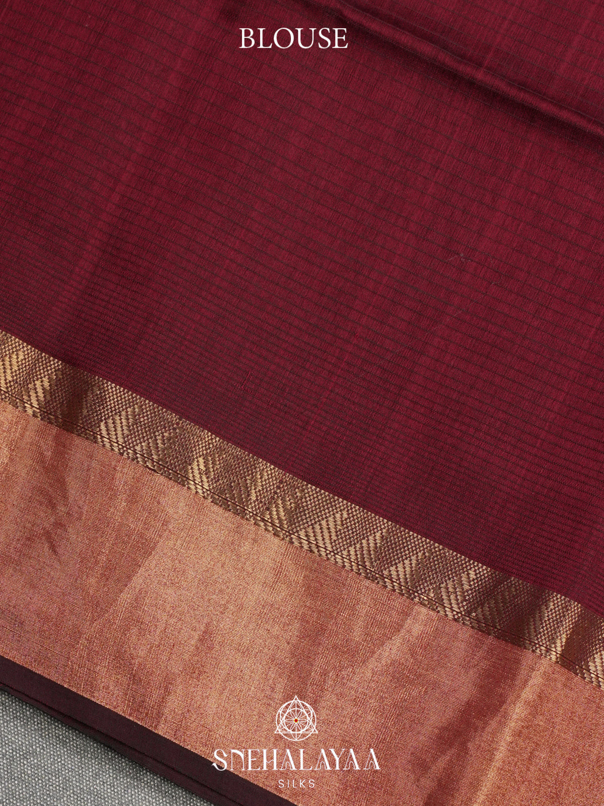 Maroon Maheshwari Silk Cotton Saree