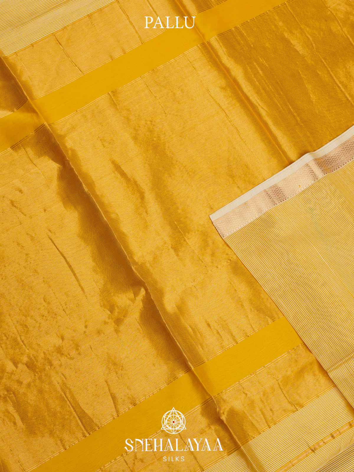 Yellow Maheshwari Silk Cotton Saree
