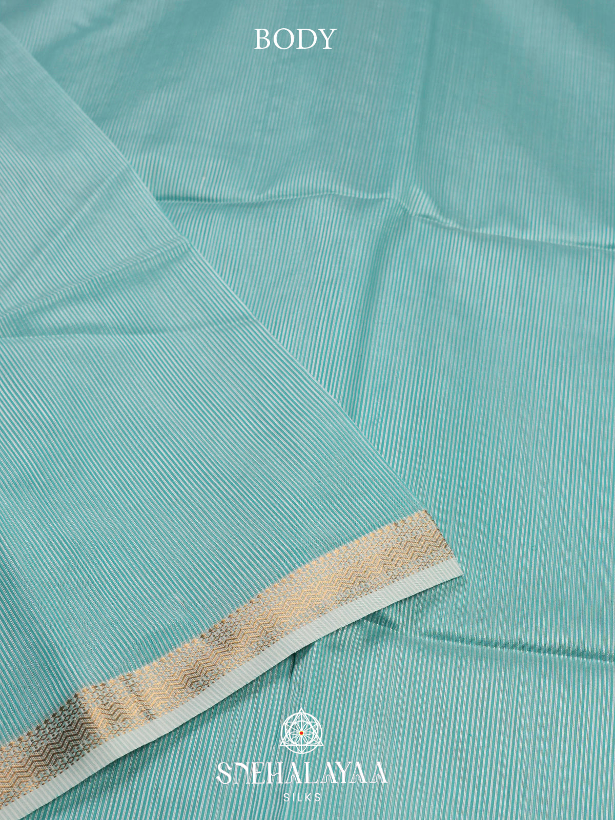 Aqua Blue Maheshwari Silk Cotton Saree