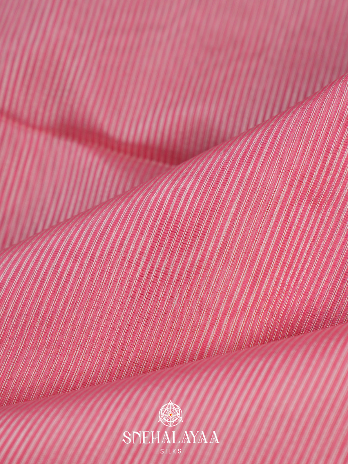 Candy Pink Maheshwari Silk Cotton Saree